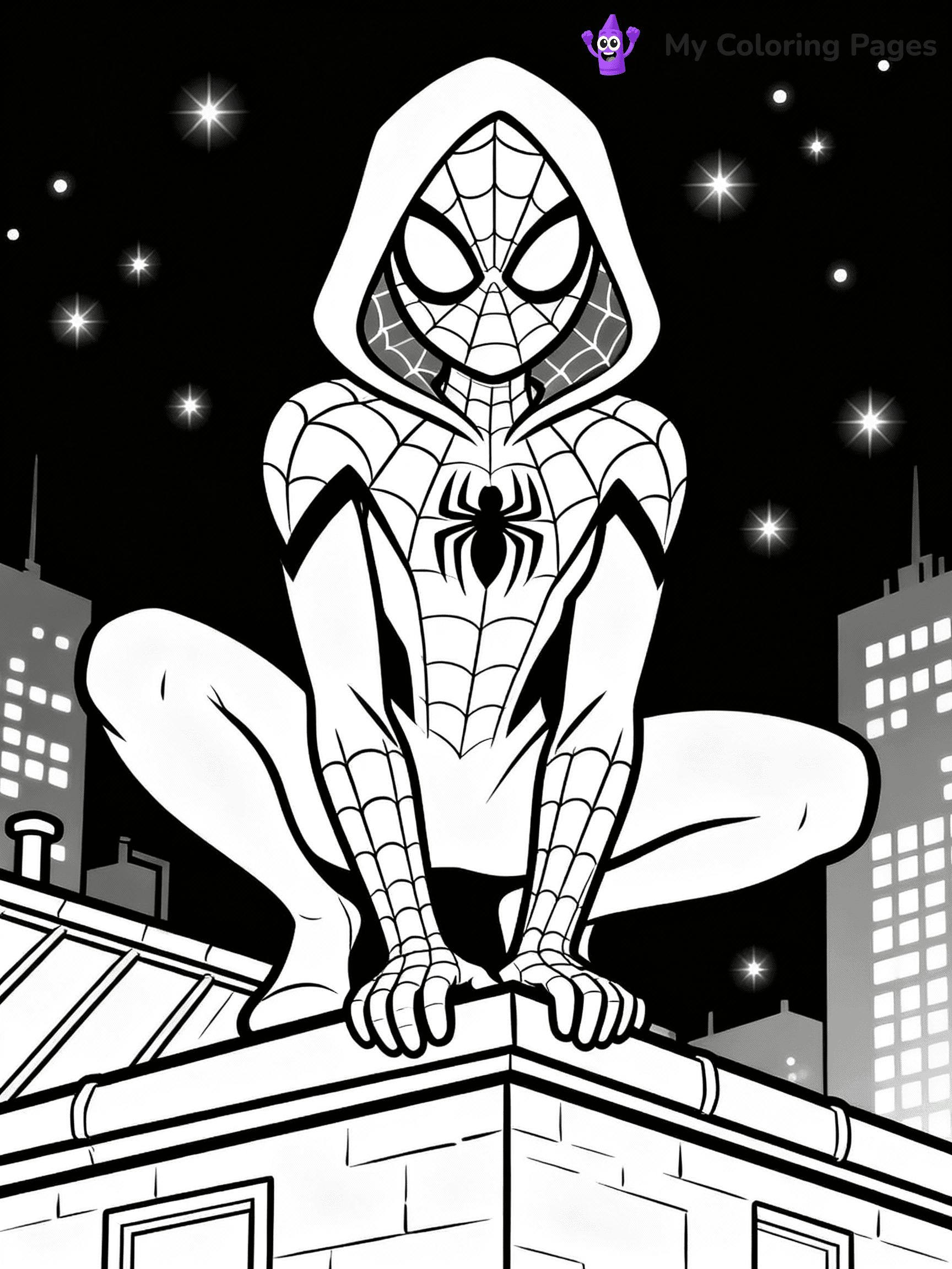 Ghost Spider Coloring Pages - 13