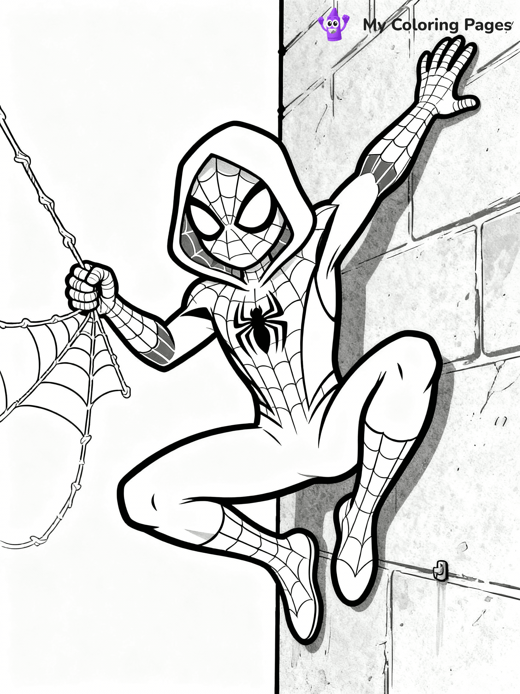 Ghost Spider Coloring Pages - 12