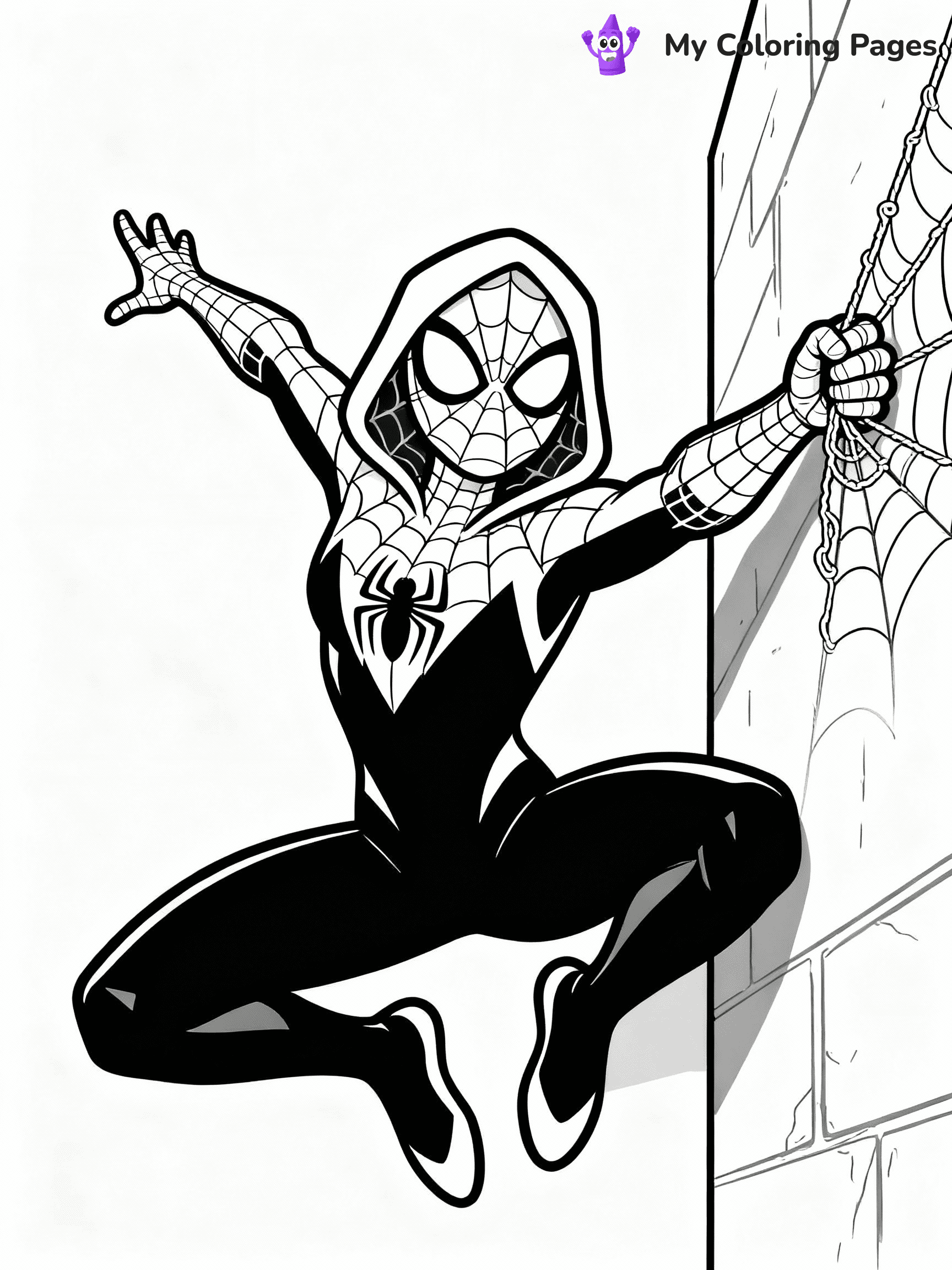 Ghost Spider Coloring Pages - 11