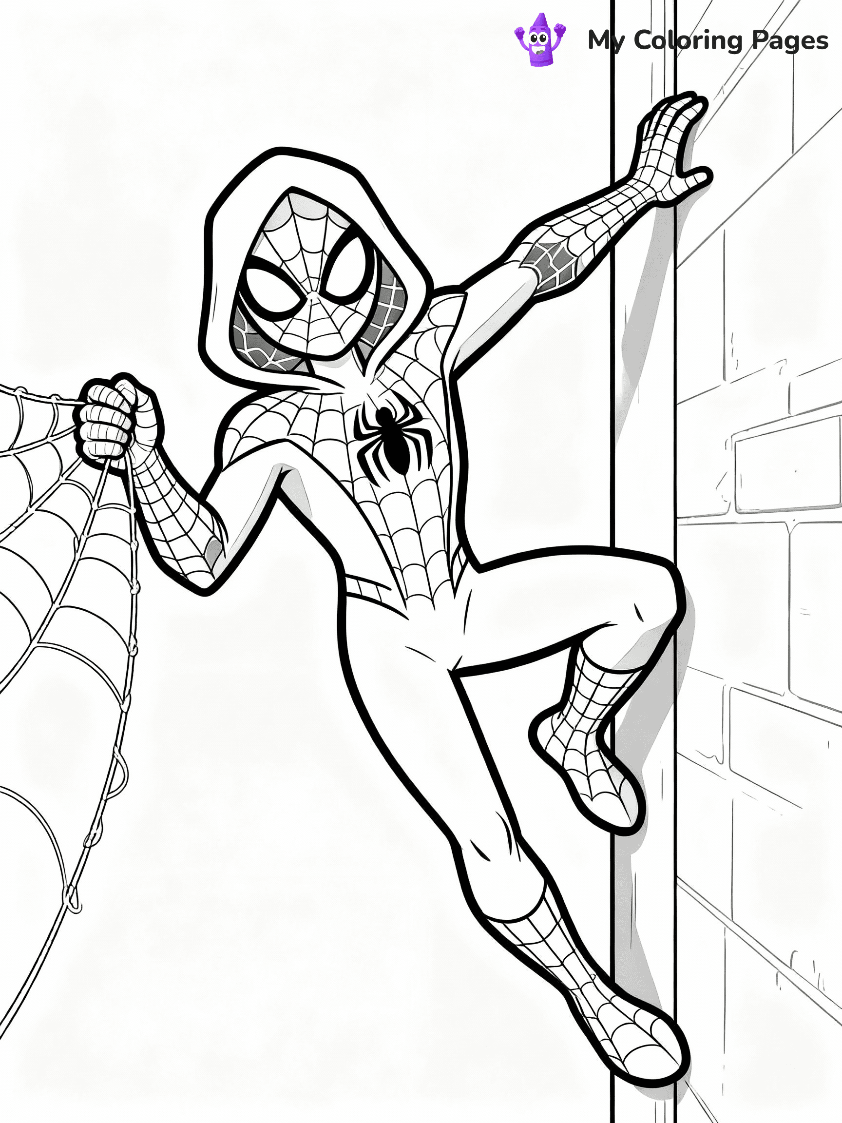 Ghost Spider Coloring Pages - 10