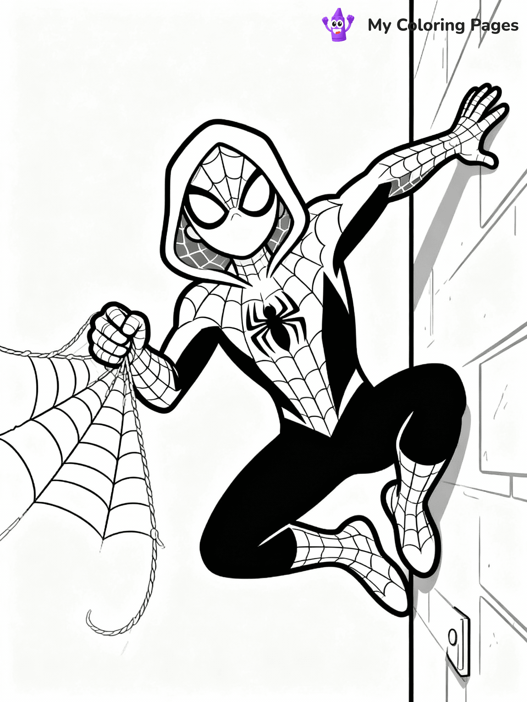 Ghost Spider Coloring Pages - 9