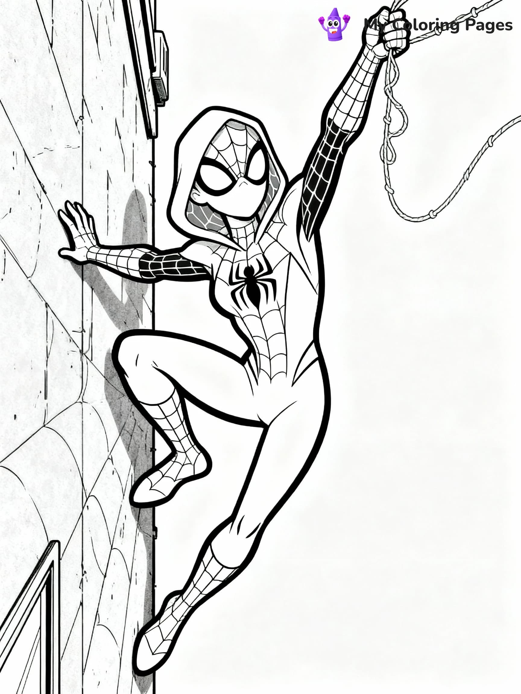 Ghost Spider Coloring Pages - 8