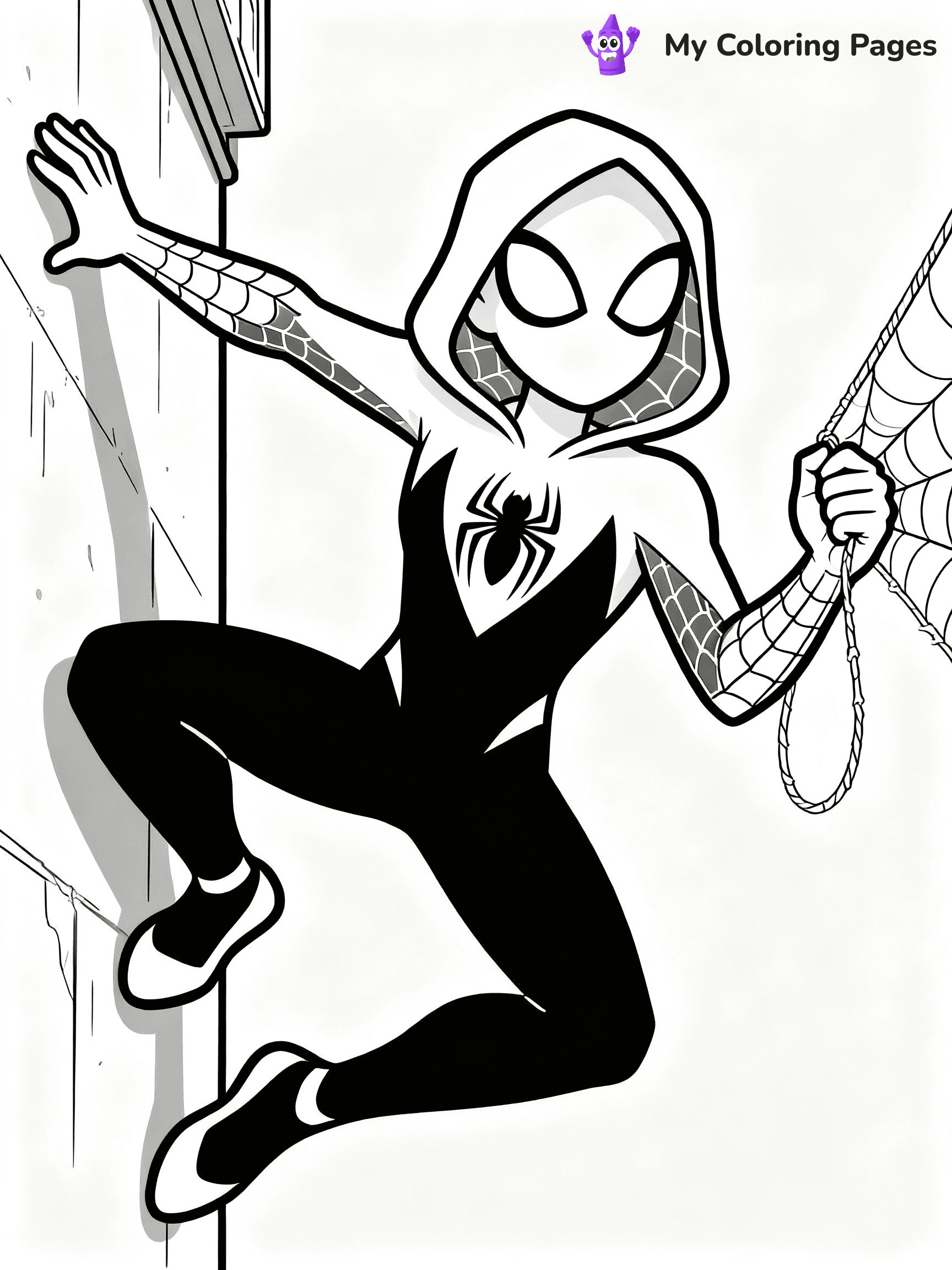 Ghost Spider Coloring Pages - 7