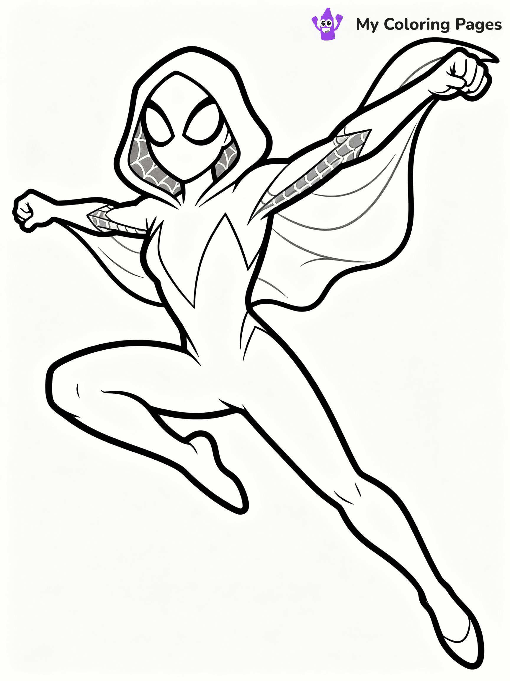 Ghost Spider Coloring Pages - 6