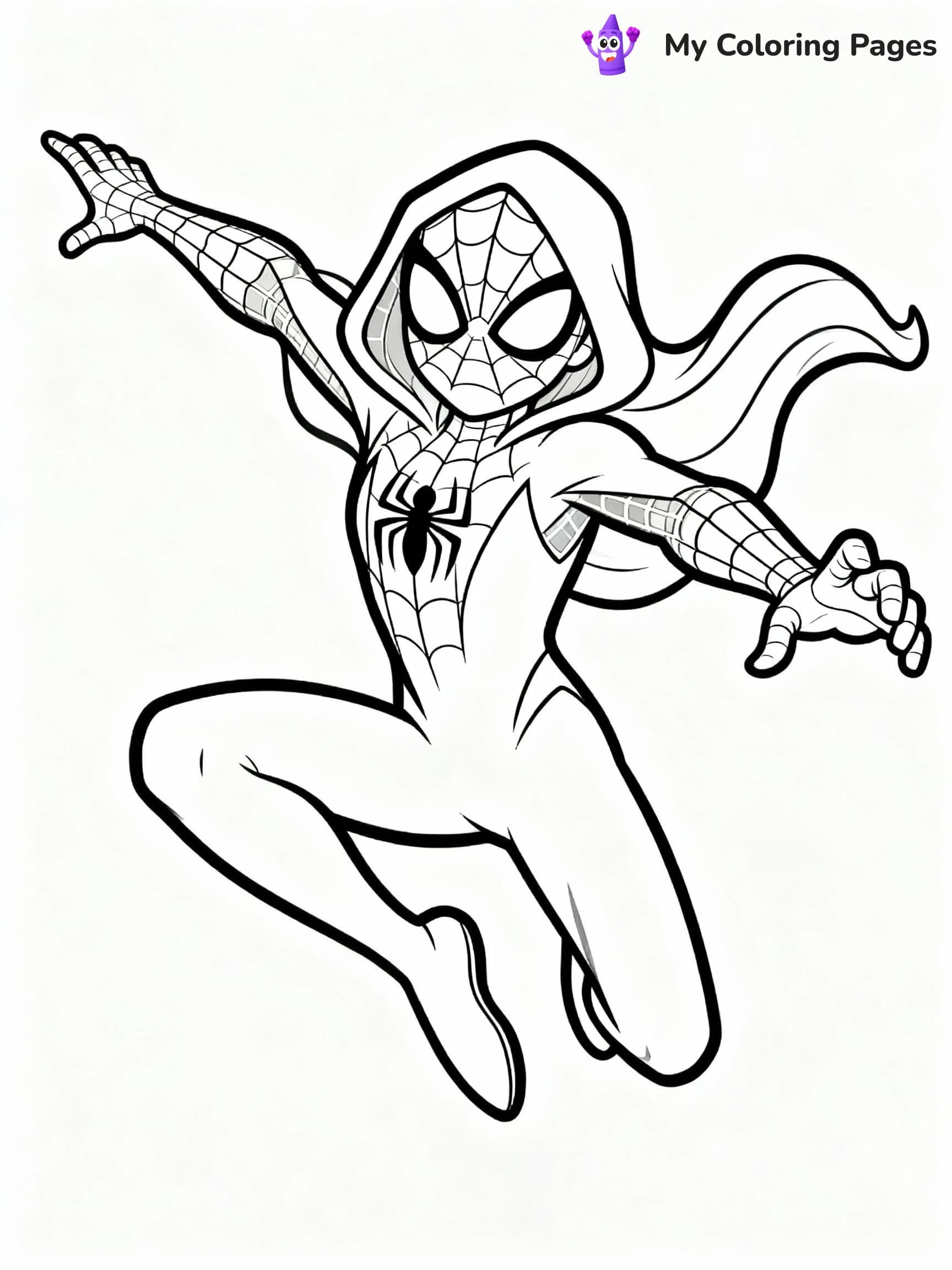 Ghost Spider Coloring Pages - 5