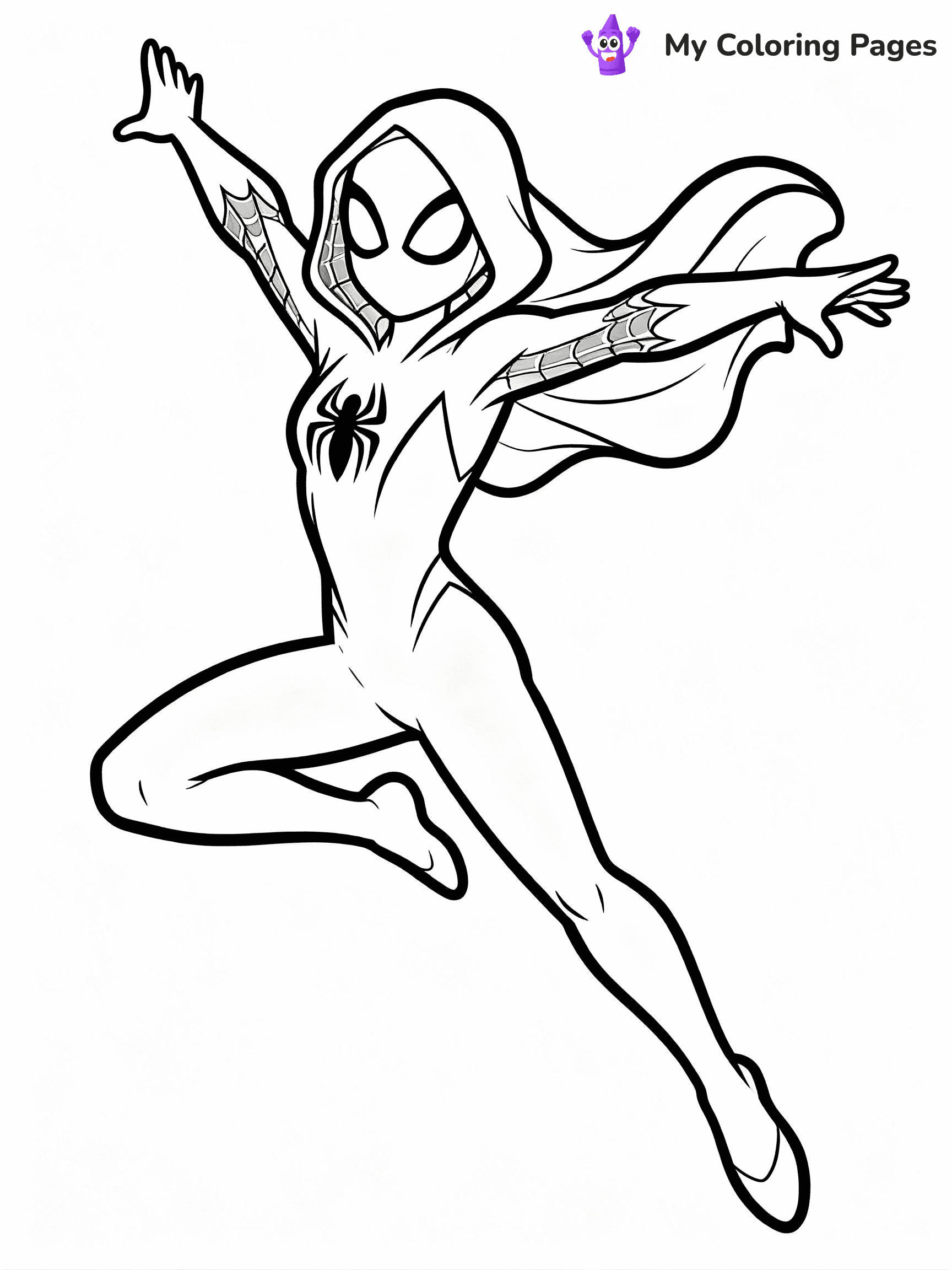 Ghost Spider Coloring Pages - 4