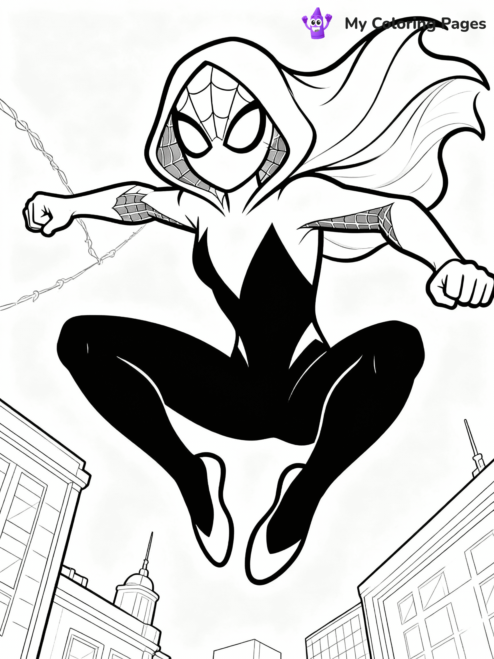 Ghost Spider Coloring Pages - 3