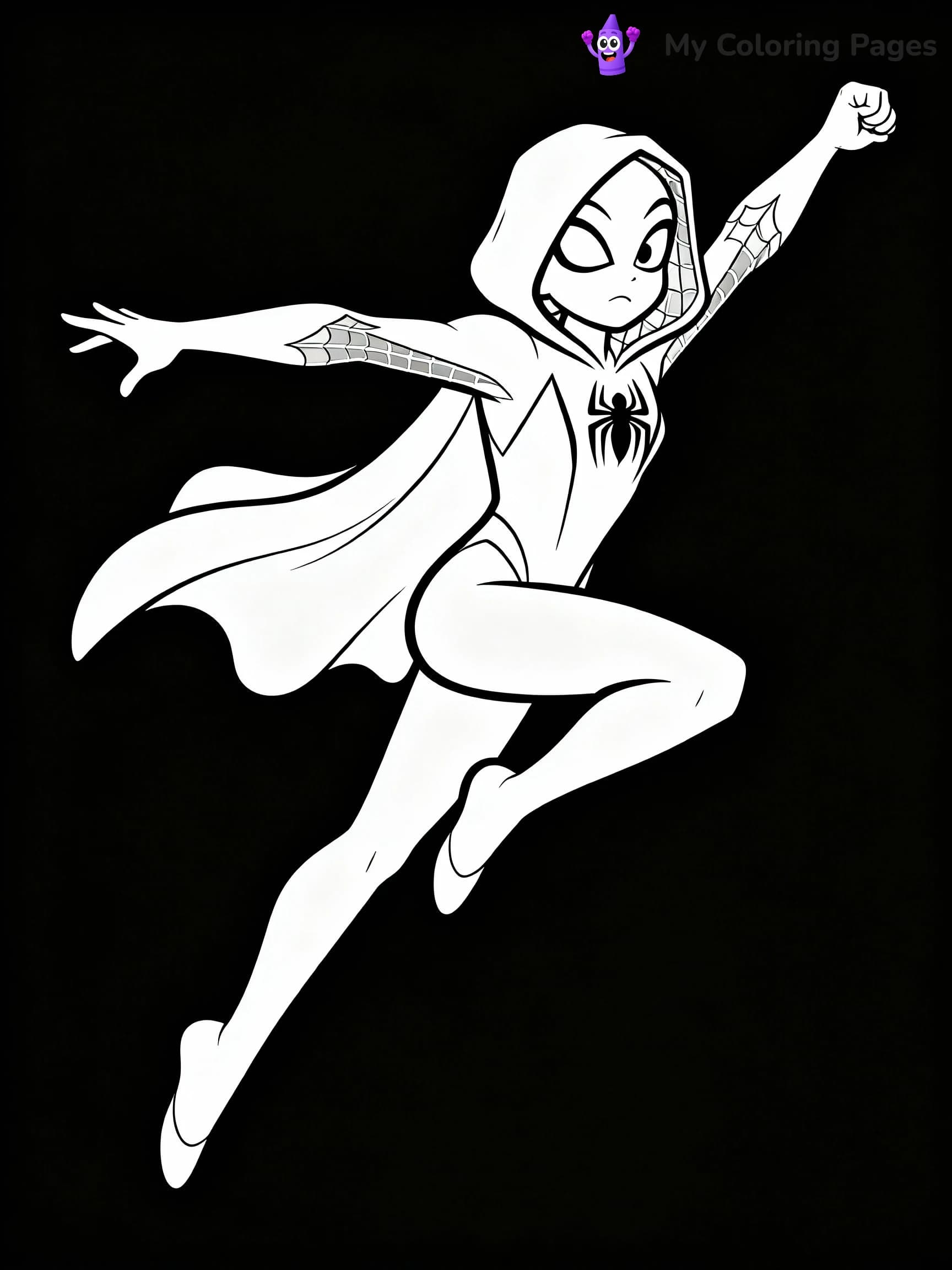 Ghost Spider Coloring Pages - 2