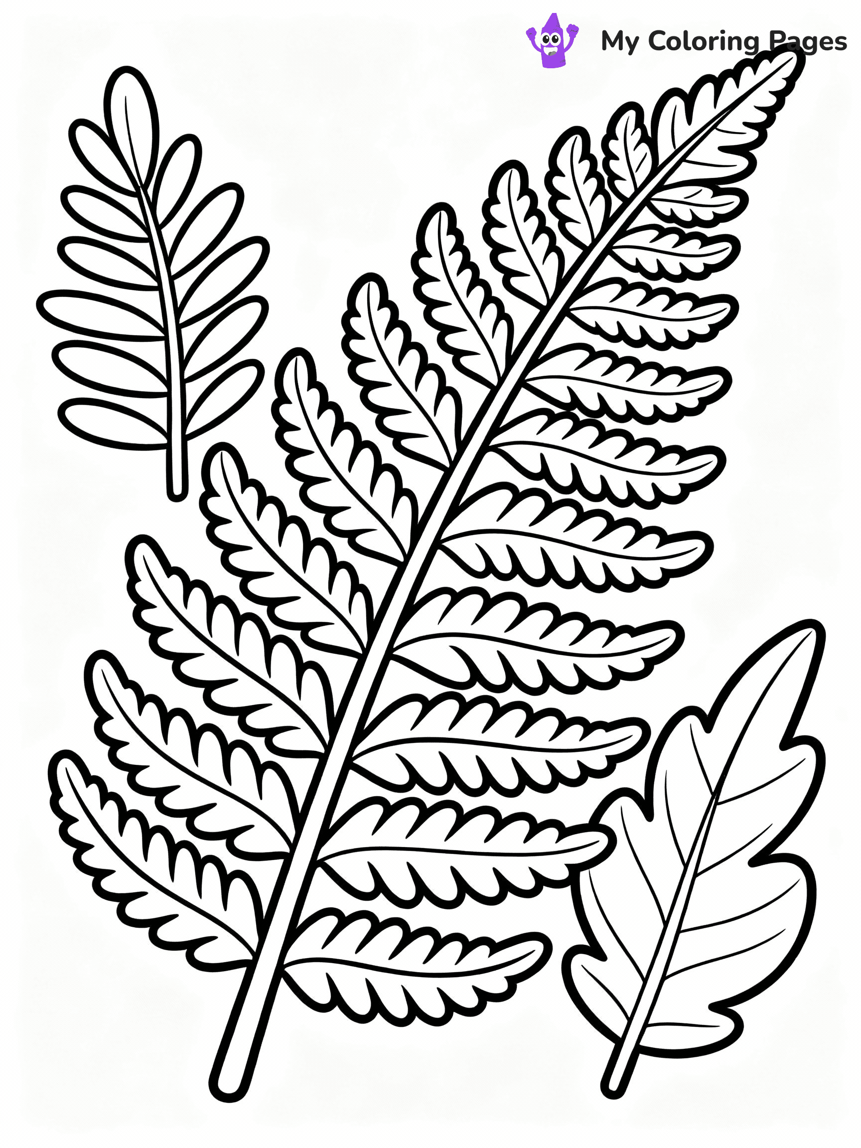 Leaves Coloring Pages - 36