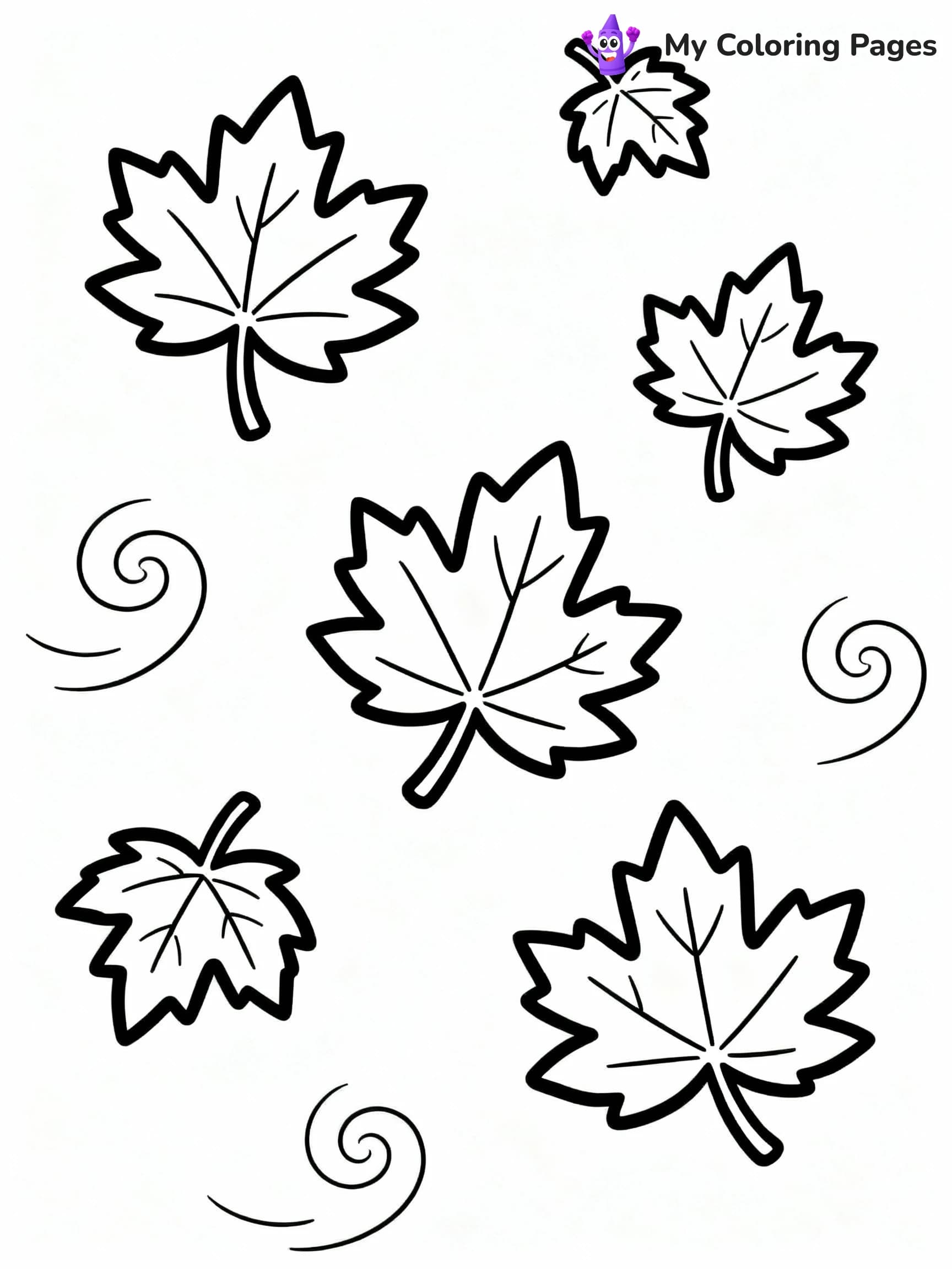 Leaves Coloring Pages - 24
