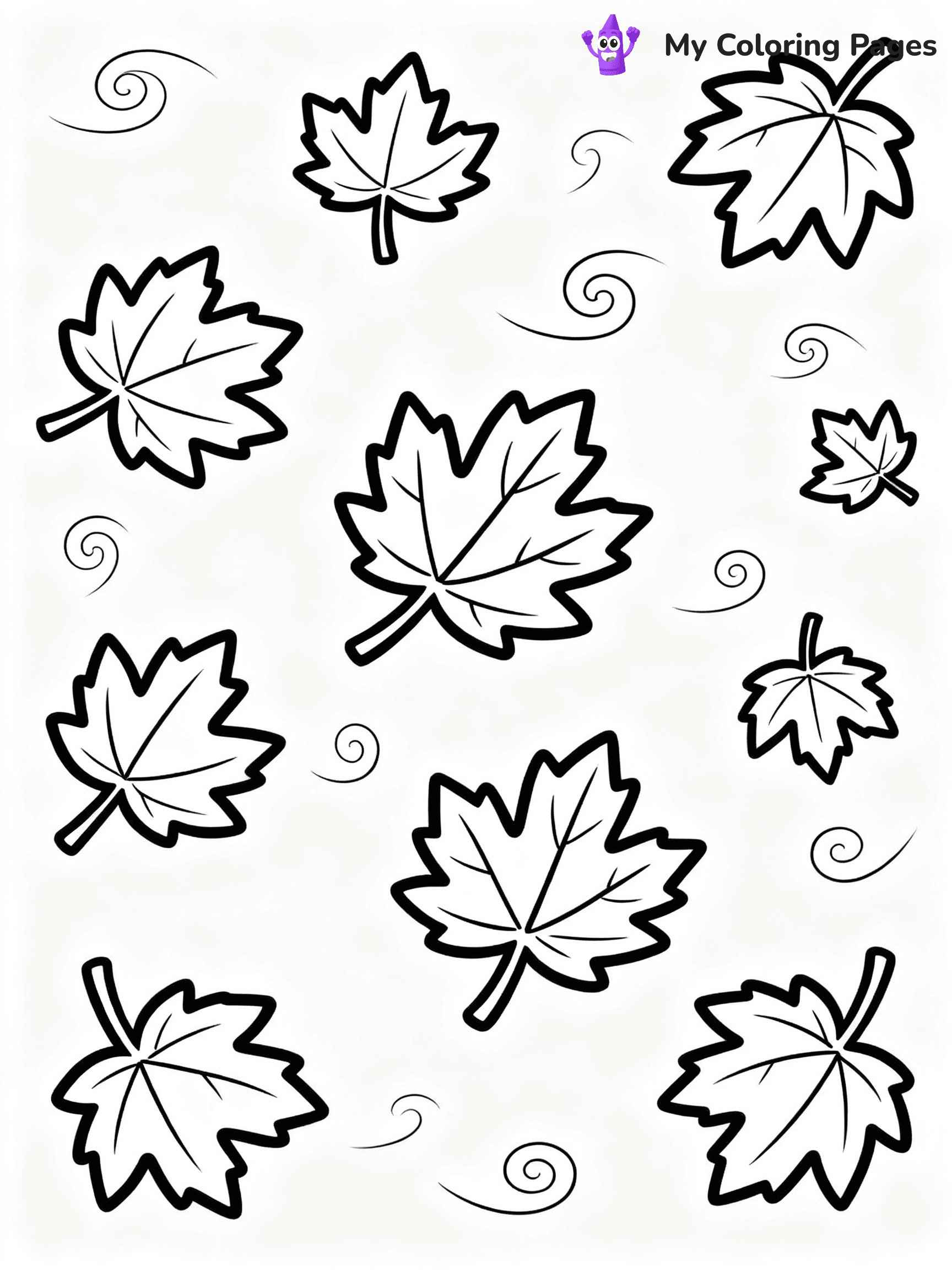 Leaves Coloring Pages - 23