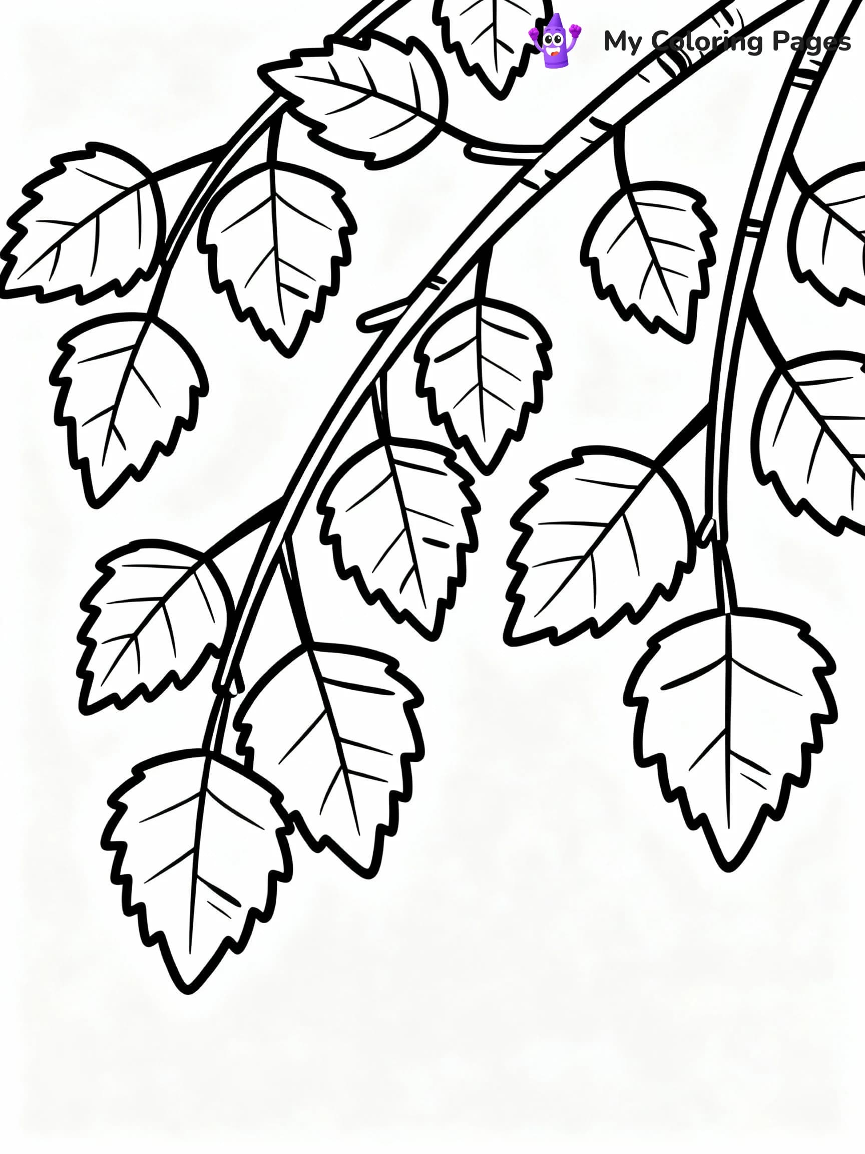 Leaves Coloring Pages - 5