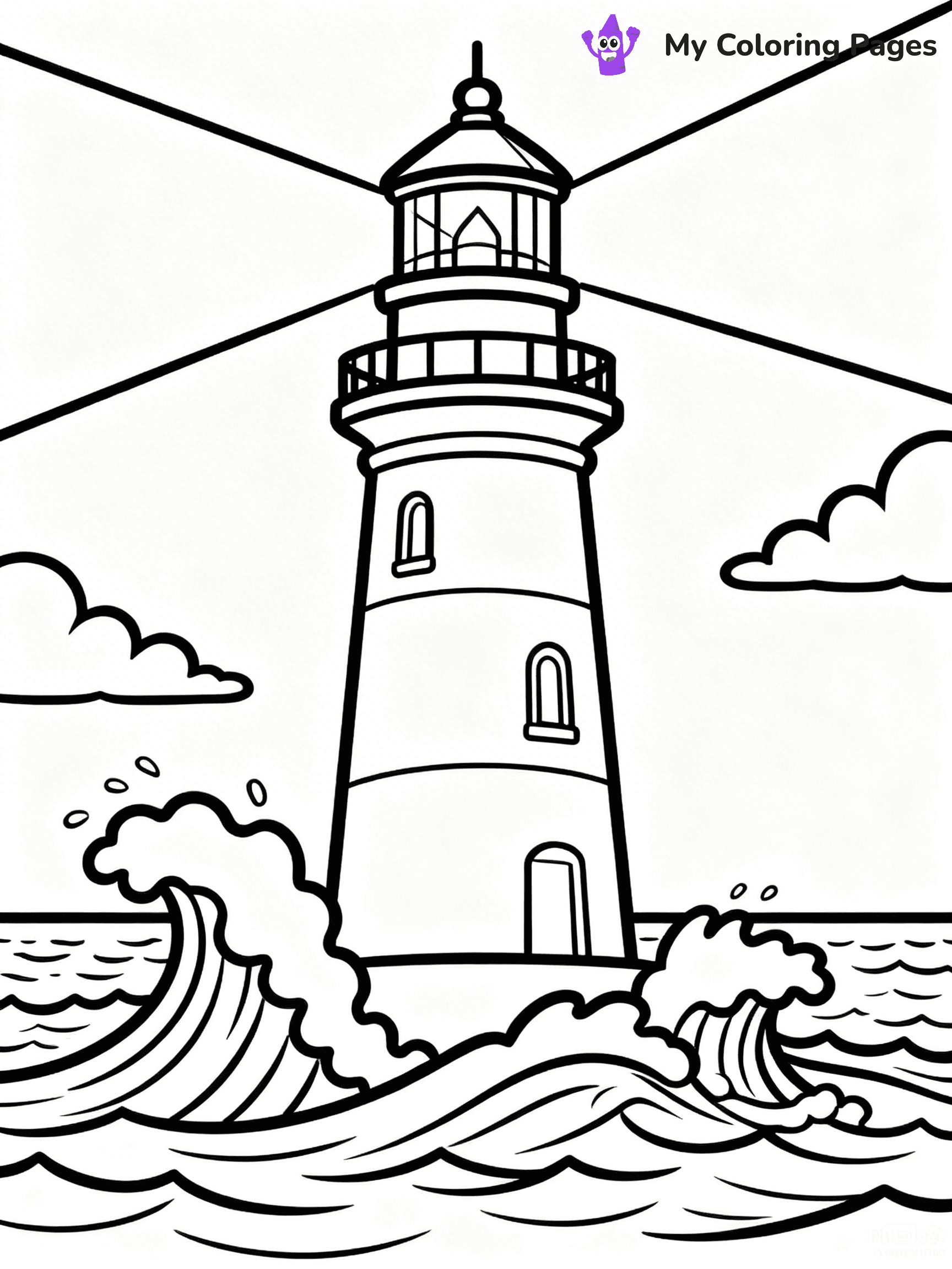 Easy Landscape Coloring Pages - 46
