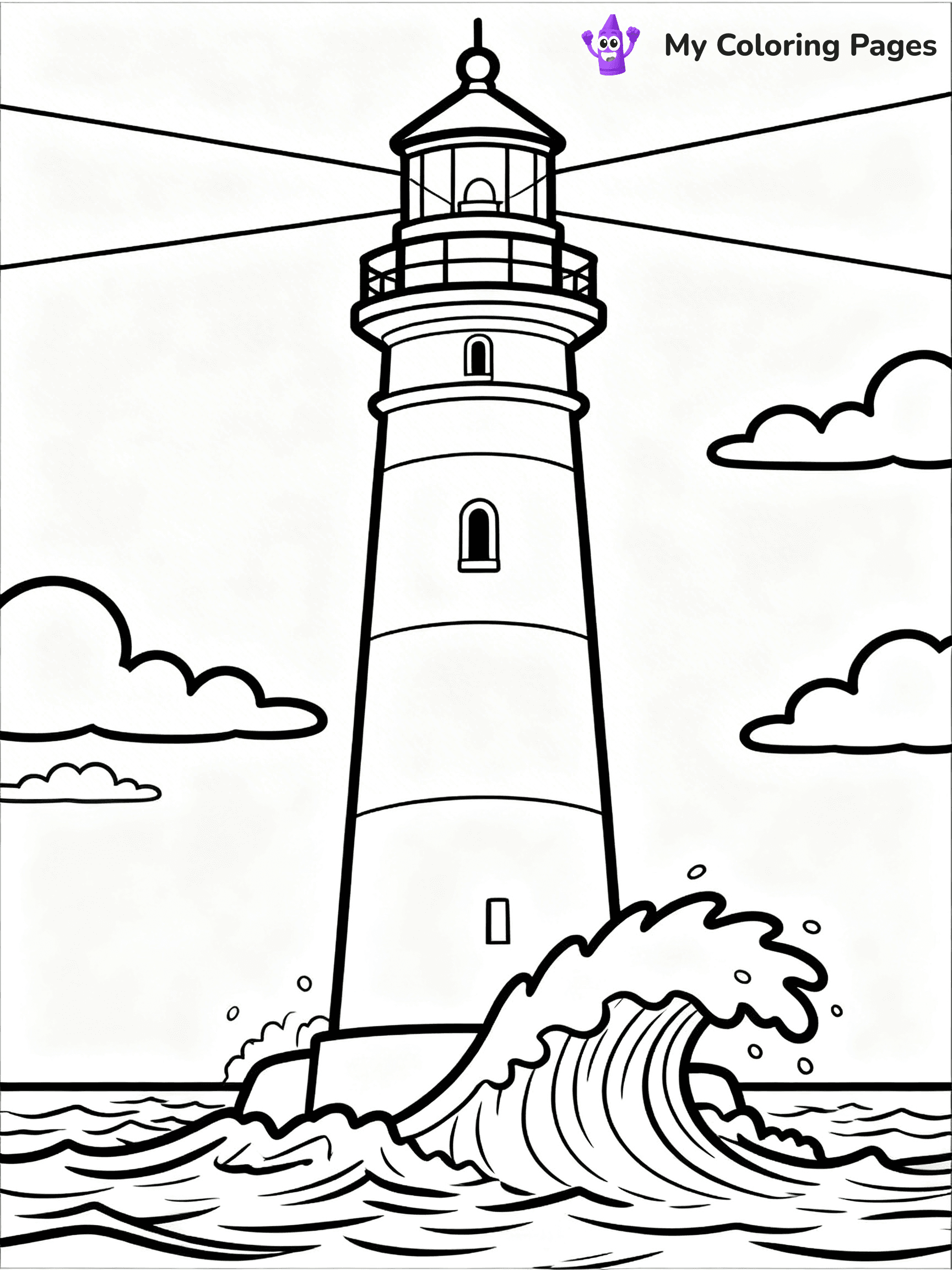 Easy Landscape Coloring Pages - 43