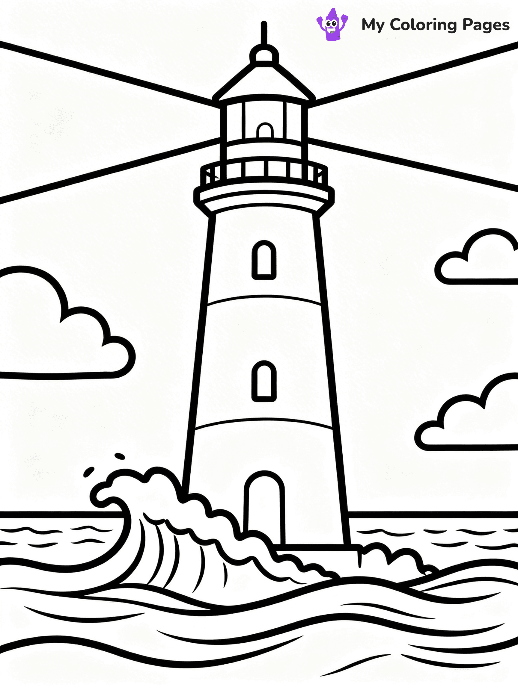 Easy Landscape Coloring Pages - 40