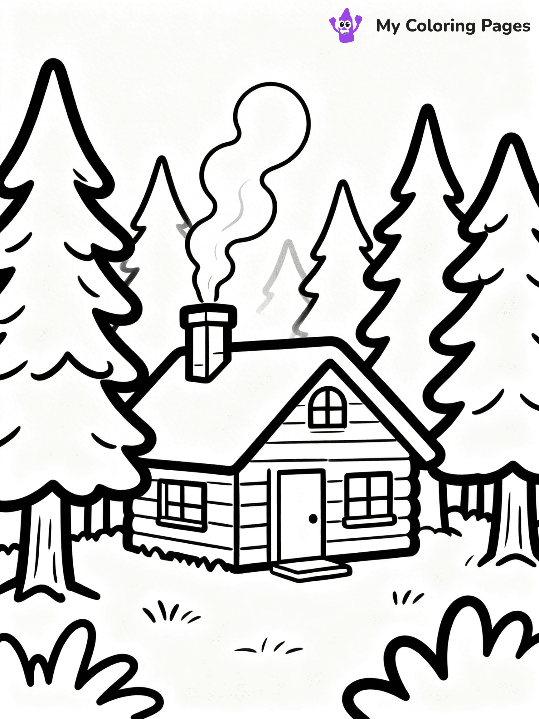Easy Landscape Coloring Pages - 19
