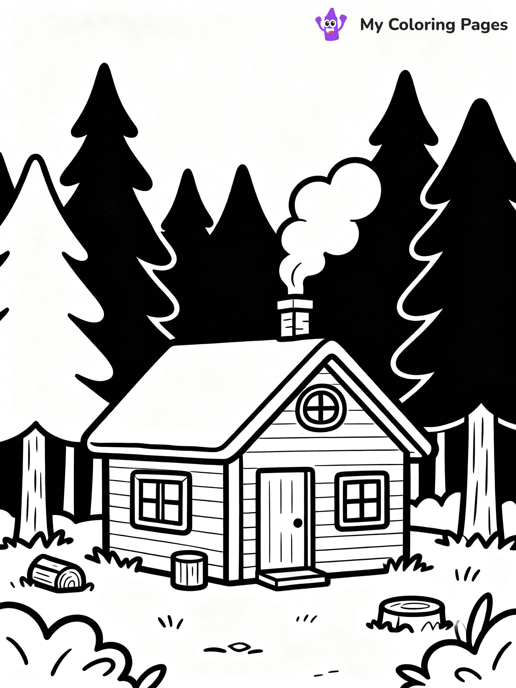 Easy Landscape Coloring Pages - 14