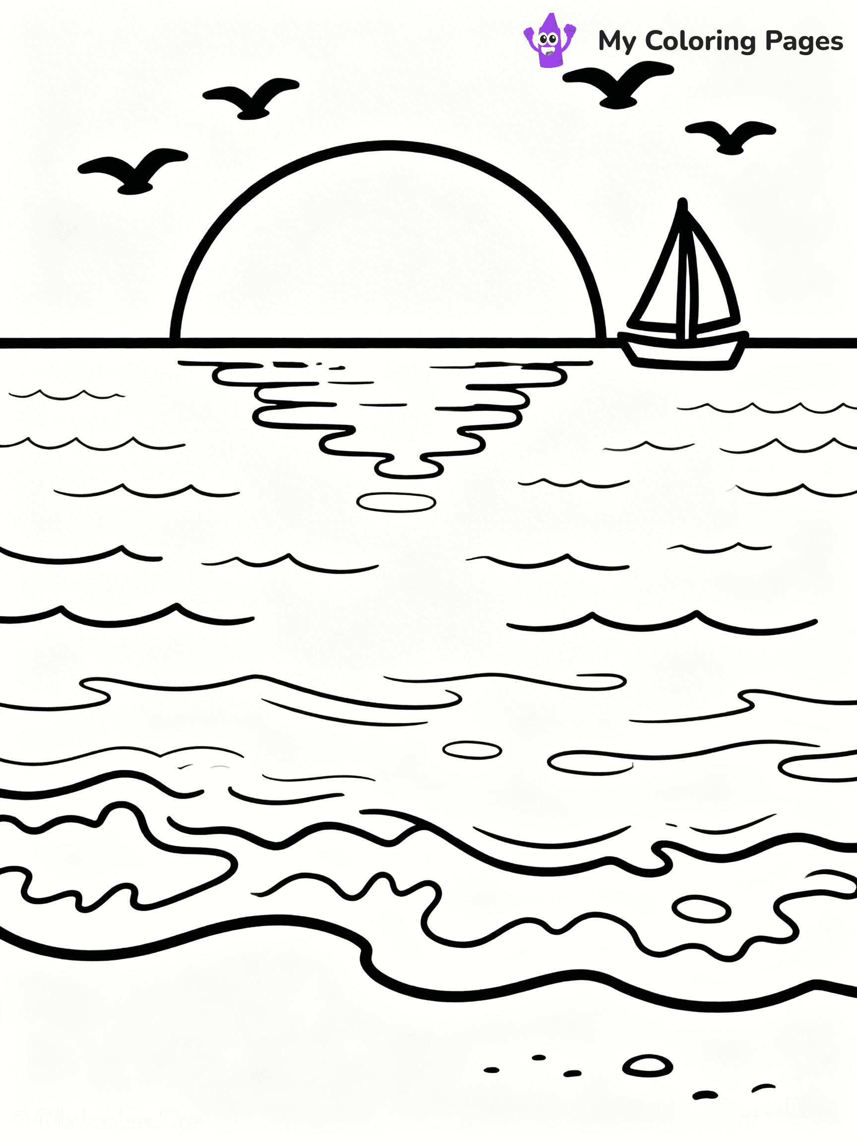 Easy Landscape Coloring Pages - 10