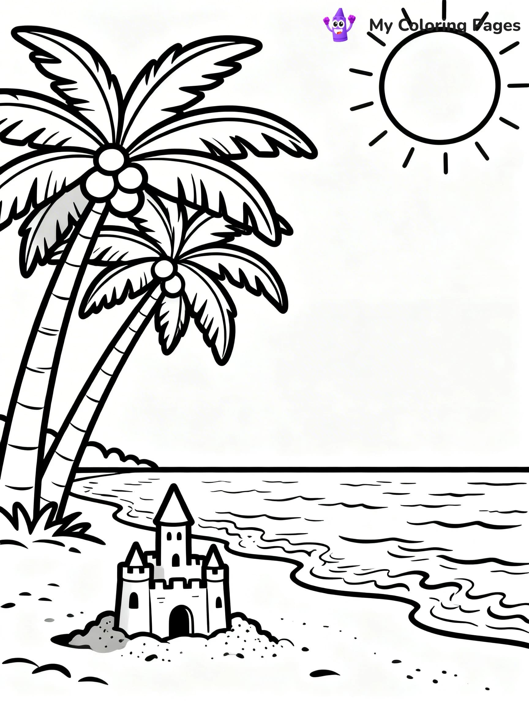 Easy Landscape Coloring Pages - 7