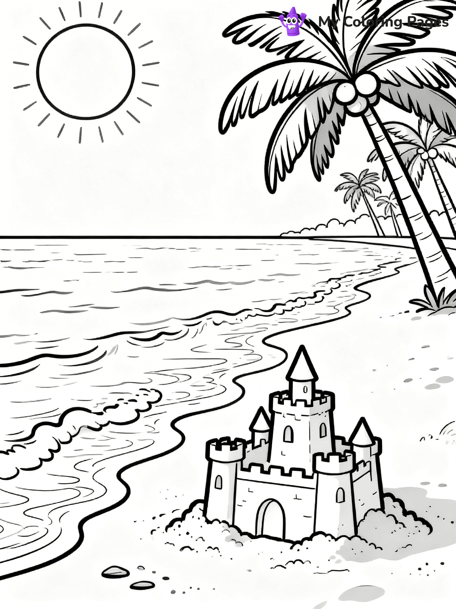 Easy Landscape Coloring Pages - 6