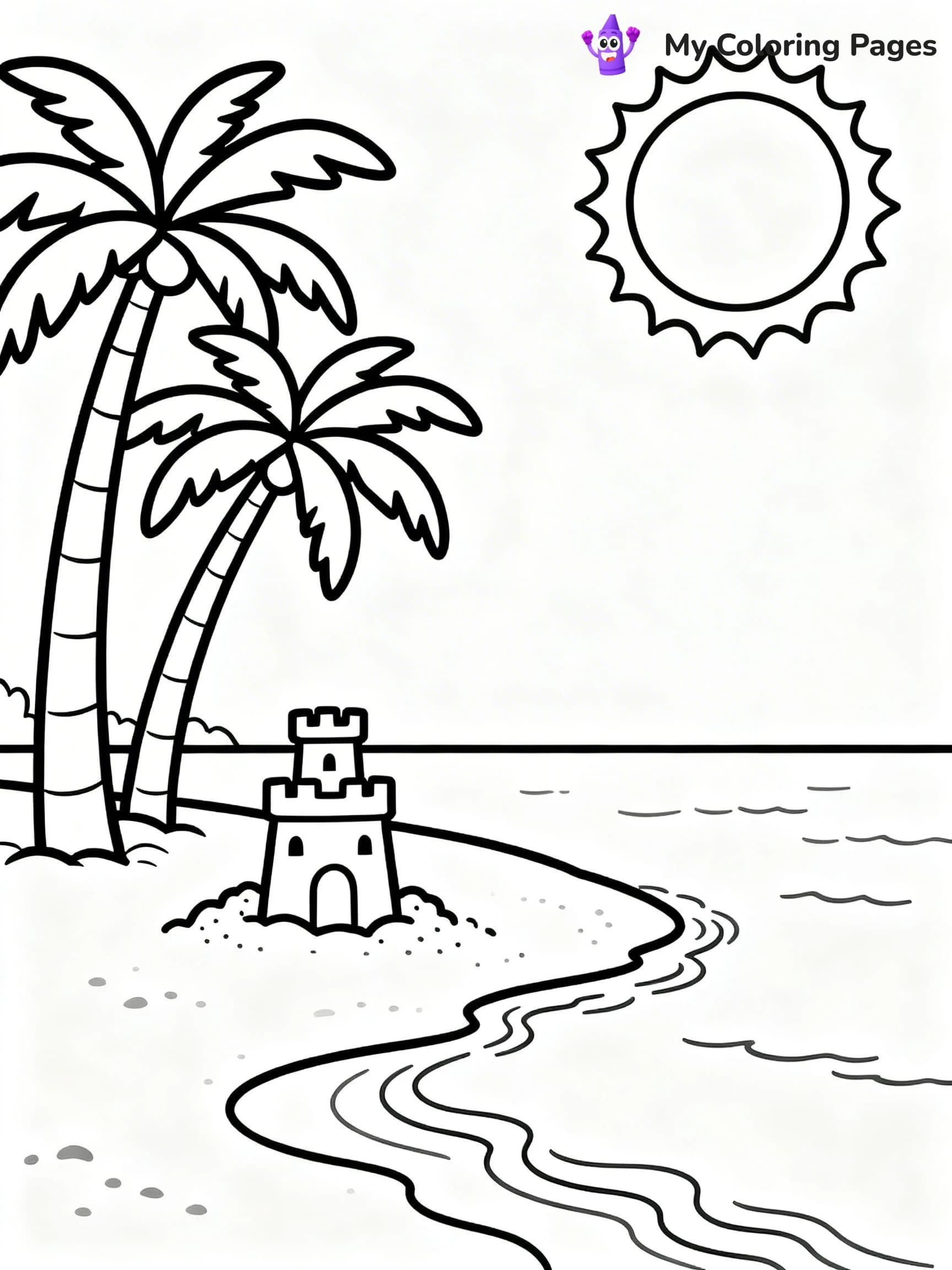 Easy Landscape Coloring Pages - 5