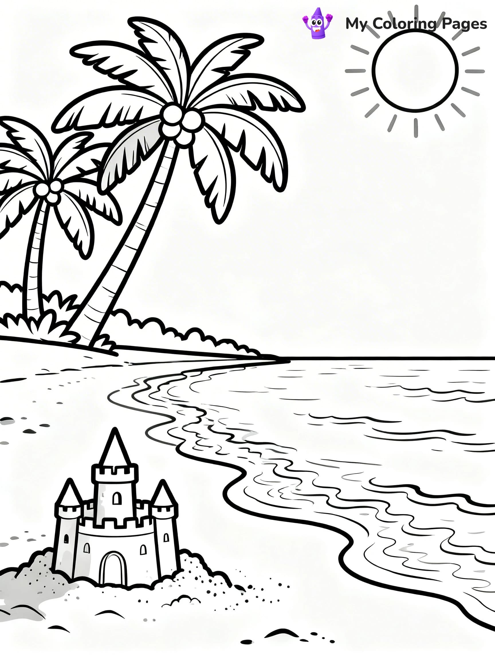 Easy Landscape Coloring Pages - 4