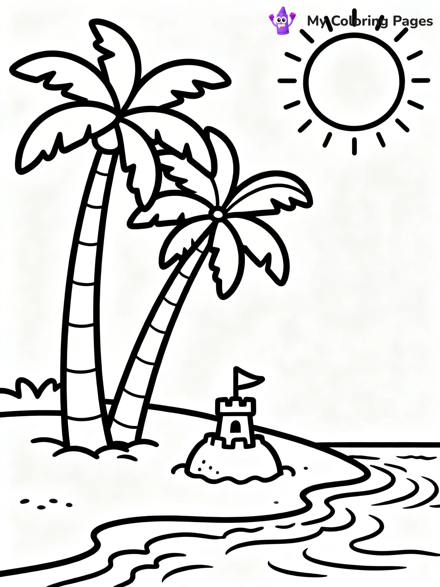 Easy Landscape Coloring Pages - 3