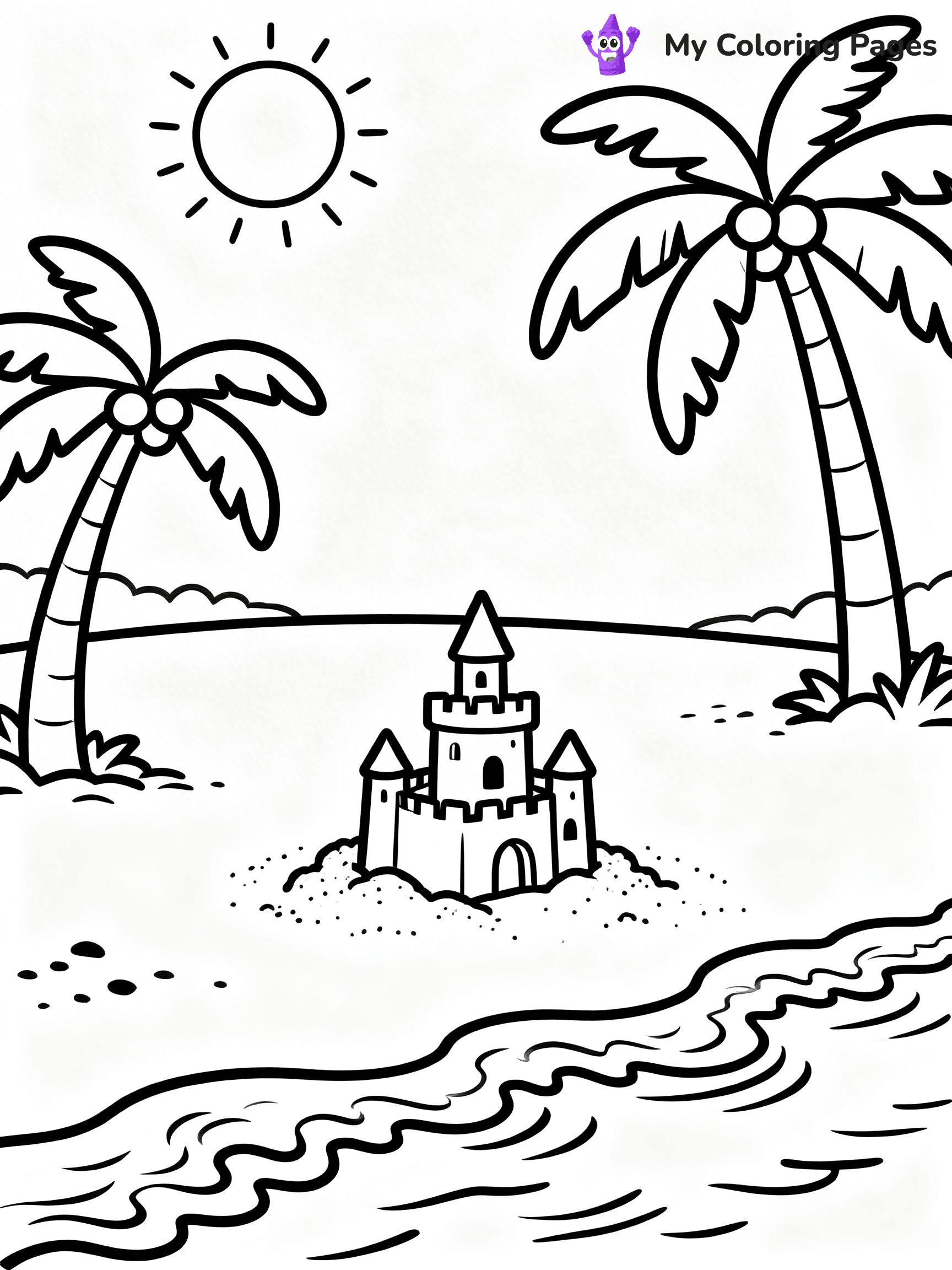 Easy Landscape Coloring Pages - 2