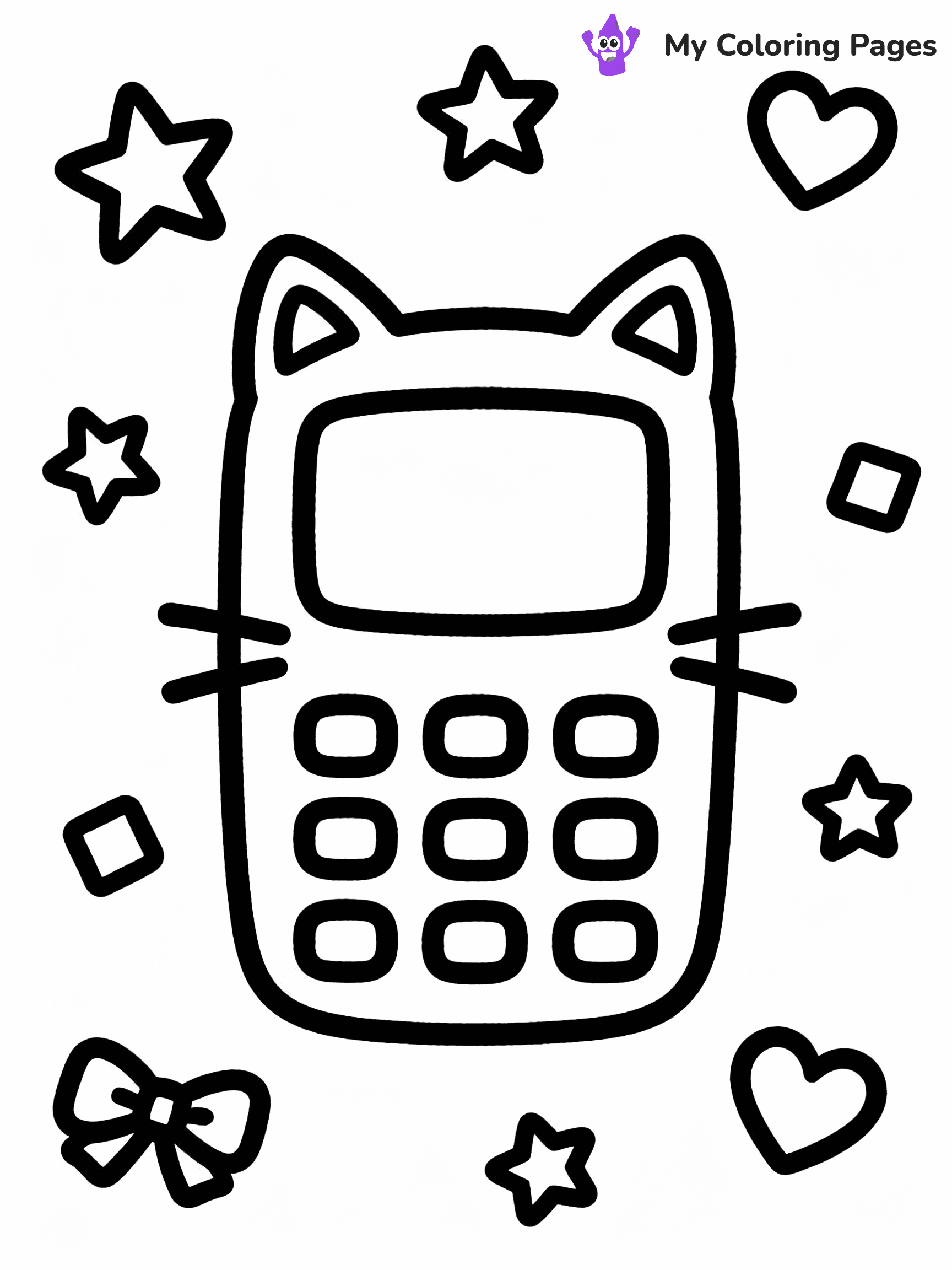 Phone Coloring Pages - 18