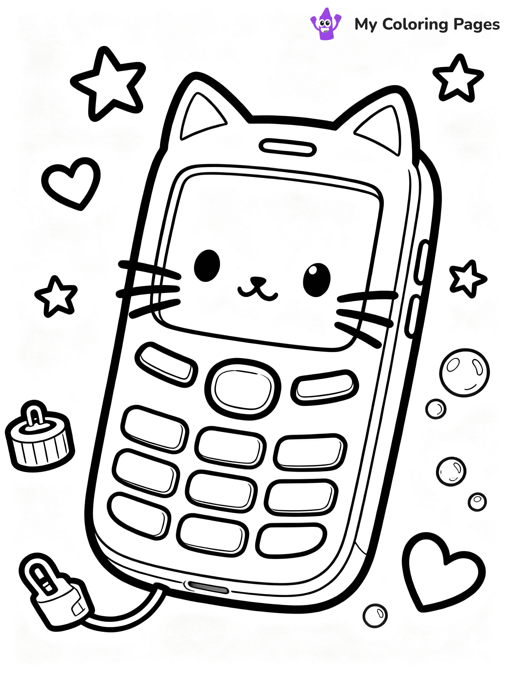 Phone Coloring Pages - 17