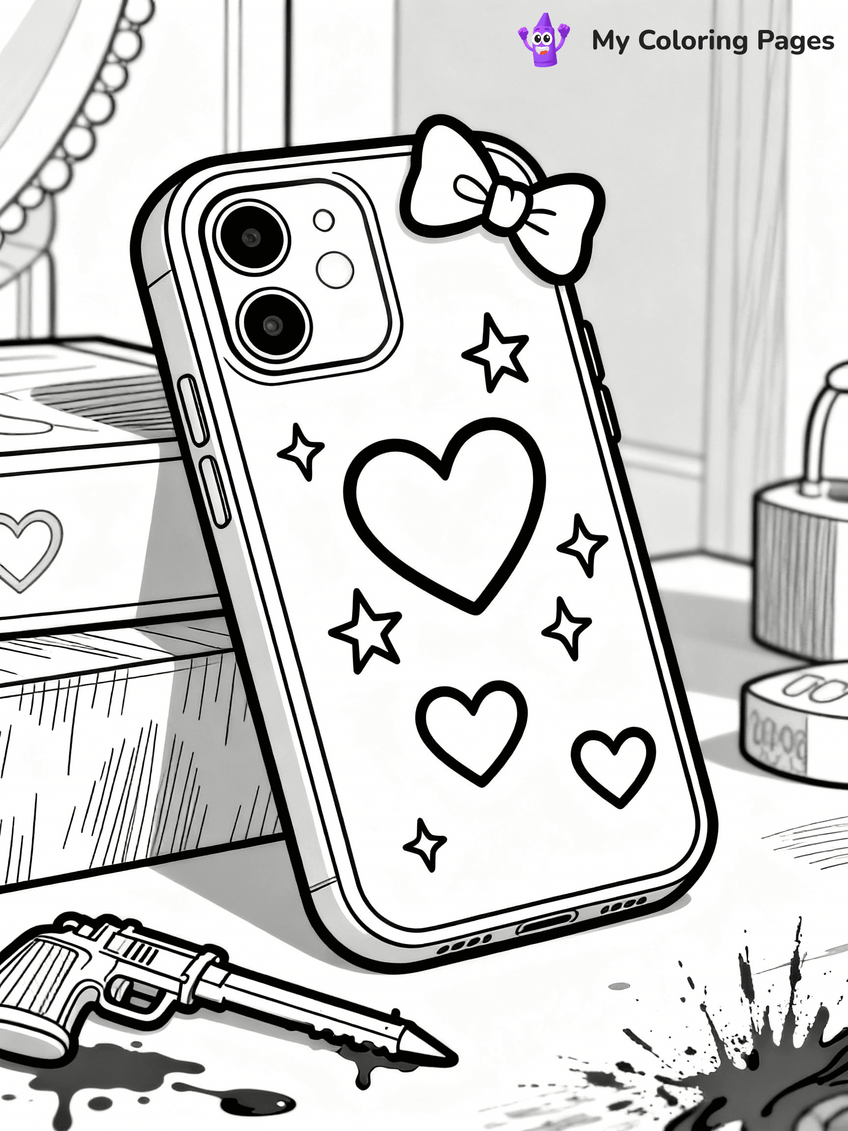 Phone Coloring Pages - 7