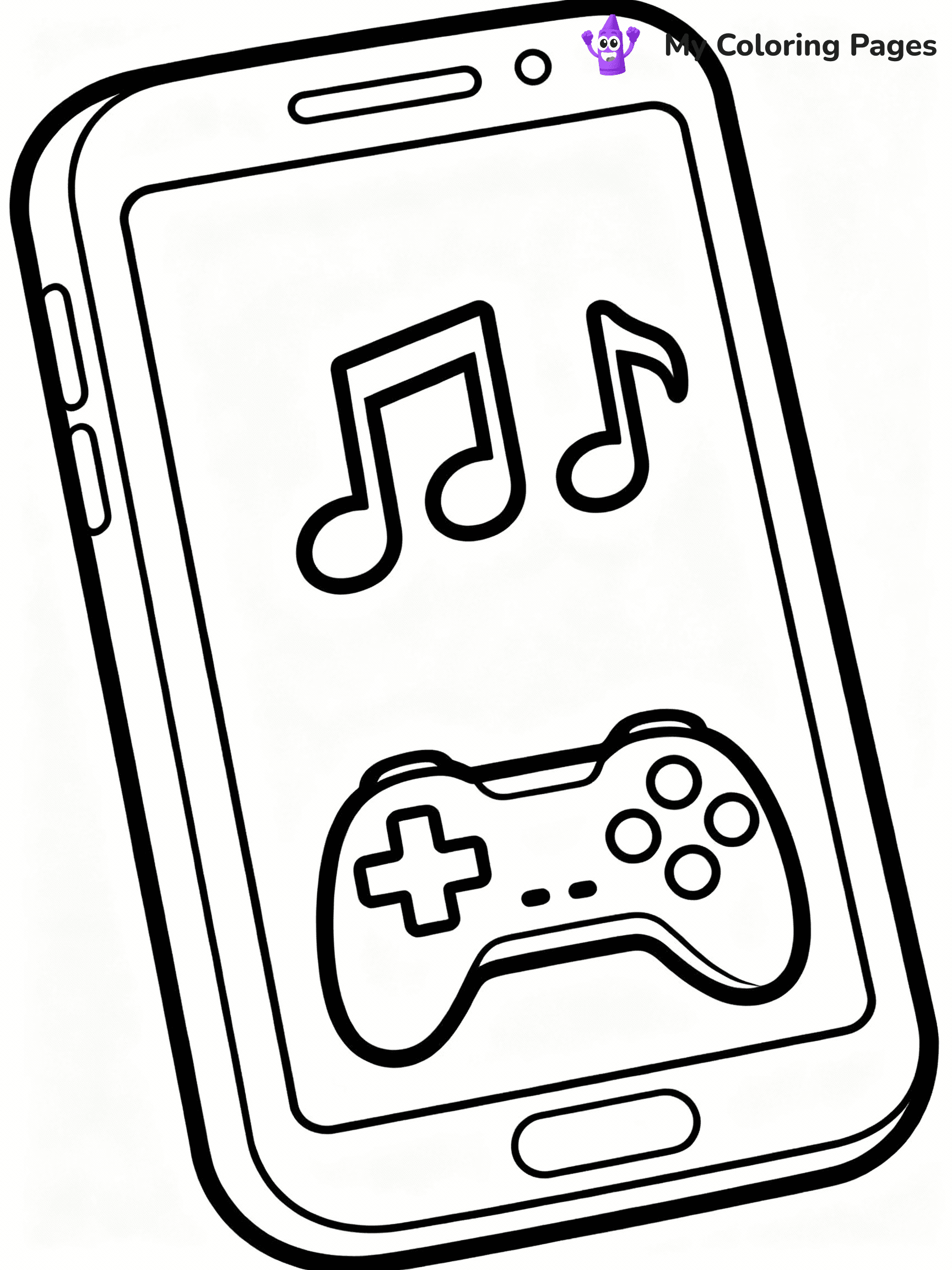 Phone Coloring Pages - 2