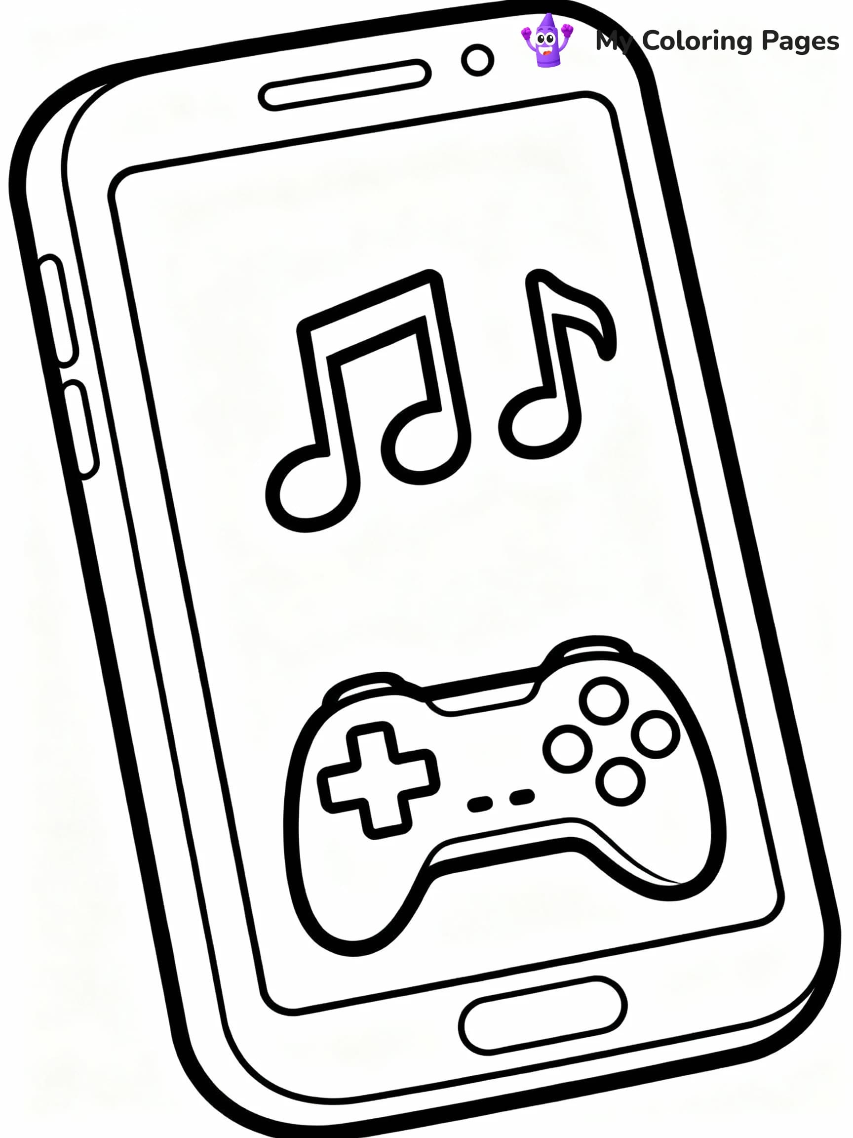 Phone Coloring Pages - 2