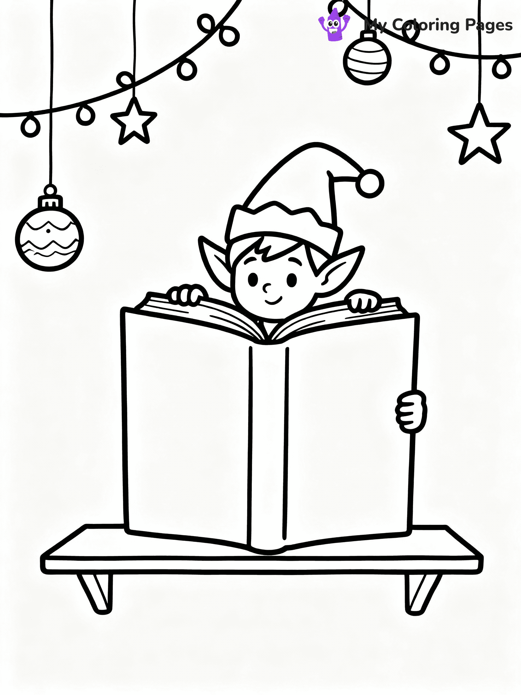 ⚠️ CRITICAL REQUIREMENT - ABSOLUTE BLACK AND WHITE ONLY ⚠️
This MUST be a BLACK AND WHITE line drawing ONLY. NO COLORS whatsoever.
- ONLY pure black lines (#000000) on pure white background (#FFFFFF)
- ABSOLUTELY NO colors, NO shading, NO gradients, NO grayscale
- If there are ANY colors in the output, the image is REJECTED
- This is a COLORING PAGE - meant to be COLORED IN by children
- The output must be UNCOLORED line art ready for coloring
⚠️ SUBJECT TO DRAW: Mischievous elf on a shelf, peeking out from behind a book, surrounded by holiday decorations, whimsical style
(REMEMBER: Output must be BLACK AND WHITE line art only, NOT colored!)
# COLORING PAGE: BLACK OUTLINES ONLY - WHITE BACKGROUND MANDATORY
Create a **coloring book page** using EXACTLY two values: black lines, white space.
## NON-NEGOTIABLE BINARY RULES
- **ONLY #000000 (black) and #FFFFFF (white)** - NO other values exist
- **EVERY PIXEL = BLACK OR WHITE** - no gray/shading/antialiasing
- **WHITE BACKGROUND MANDATORY** - entire canvas stays white
- **ALL SHAPES HOLLOW** - everything is empty outlines waiting to be colored
- **FORBIDDEN:** fills, shading, gradients, patterns, textures, colors
- **NO SOLID REGIONS** - if it's not a thin line, it's wrong
## Universal Line Standards
- Black outlines ONLY - thin, uniform weight
- Every shape completely empty inside
- Closed contours suitable for coloring
- Simple flat illustration - zero depth/3D/realism
- **Style:** Whimsical Doodle Art Alley - rounded, friendly outlines (unless specified)
## Everything = Outline Only
- Characters/animals: hollow shapes
- Objects/clothing: empty contours
- Backgrounds/scenery: line work only
- Natural elements: outlined forms
- Dark/night areas: don't exist (use outlined symbols)
- Textures/patterns: convert to simple lines
## The Test
Can a child color EVERY white space with crayons? If any area is pre-filled/shaded/gray or colored in, it FAILS. Every shape must be waiting to receive color.
**FINAL OUTPUT**: Binary coloring page. Black lines define shapes. White spaces ready for coloring. Nothing else exists. No exceptions. Print-ready.
⚠️ FINAL REMINDER: Draw the subject "Mischievous elf on a shelf, peeking out from behind a book, surrounded by holiday decorations, whimsical style" as BLACK AND WHITE line art. Zero colors in output.