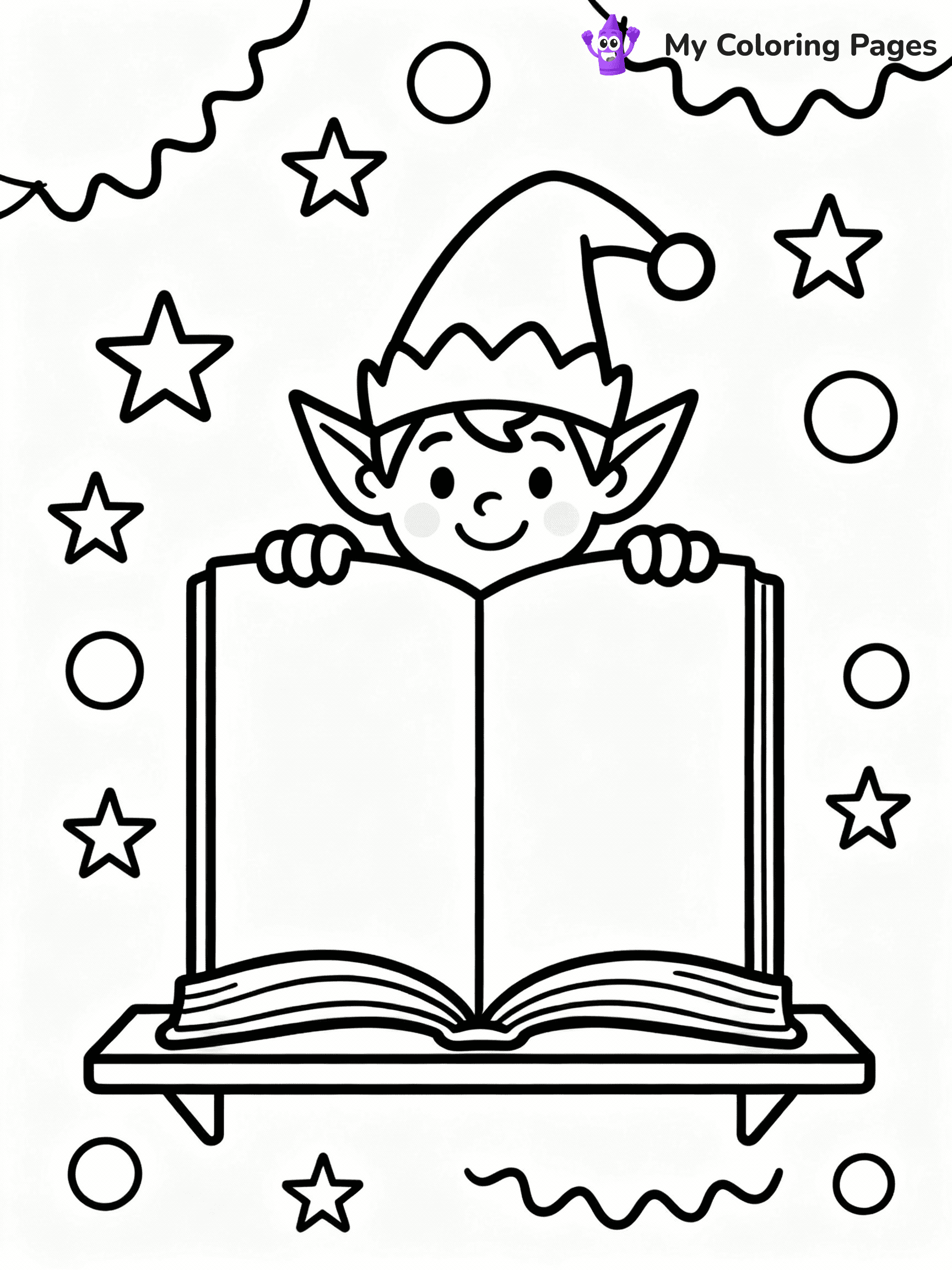 ⚠️ CRITICAL REQUIREMENT - ABSOLUTE BLACK AND WHITE ONLY ⚠️
This MUST be a BLACK AND WHITE line drawing ONLY. NO COLORS whatsoever.
- ONLY pure black lines (#000000) on pure white background (#FFFFFF)
- ABSOLUTELY NO colors, NO shading, NO gradients, NO grayscale
- If there are ANY colors in the output, the image is REJECTED
- This is a COLORING PAGE - meant to be COLORED IN by children
- The output must be UNCOLORED line art ready for coloring
⚠️ SUBJECT TO DRAW: Mischievous elf on a shelf, peeking out from behind a book, surrounded by holiday decorations, whimsical style
(REMEMBER: Output must be BLACK AND WHITE line art only, NOT colored!)
# COLORING PAGE: BLACK OUTLINES ONLY - WHITE BACKGROUND MANDATORY
Create a **coloring book page** using EXACTLY two values: black lines, white space.
## NON-NEGOTIABLE BINARY RULES
- **ONLY #000000 (black) and #FFFFFF (white)** - NO other values exist
- **EVERY PIXEL = BLACK OR WHITE** - no gray/shading/antialiasing
- **WHITE BACKGROUND MANDATORY** - entire canvas stays white
- **ALL SHAPES HOLLOW** - everything is empty outlines waiting to be colored
- **FORBIDDEN:** fills, shading, gradients, patterns, textures, colors
- **NO SOLID REGIONS** - if it's not a thin line, it's wrong
## Universal Line Standards
- Black outlines ONLY - thin, uniform weight
- Every shape completely empty inside
- Closed contours suitable for coloring
- Simple flat illustration - zero depth/3D/realism
- **Style:** Whimsical Doodle Art Alley - rounded, friendly outlines (unless specified)
## Everything = Outline Only
- Characters/animals: hollow shapes
- Objects/clothing: empty contours
- Backgrounds/scenery: line work only
- Natural elements: outlined forms
- Dark/night areas: don't exist (use outlined symbols)
- Textures/patterns: convert to simple lines
## The Test
Can a child color EVERY white space with crayons? If any area is pre-filled/shaded/gray or colored in, it FAILS. Every shape must be waiting to receive color.
**FINAL OUTPUT**: Binary coloring page. Black lines define shapes. White spaces ready for coloring. Nothing else exists. No exceptions. Print-ready.
⚠️ FINAL REMINDER: Draw the subject "Mischievous elf on a shelf, peeking out from behind a book, surrounded by holiday decorations, whimsical style" as BLACK AND WHITE line art. Zero colors in output.