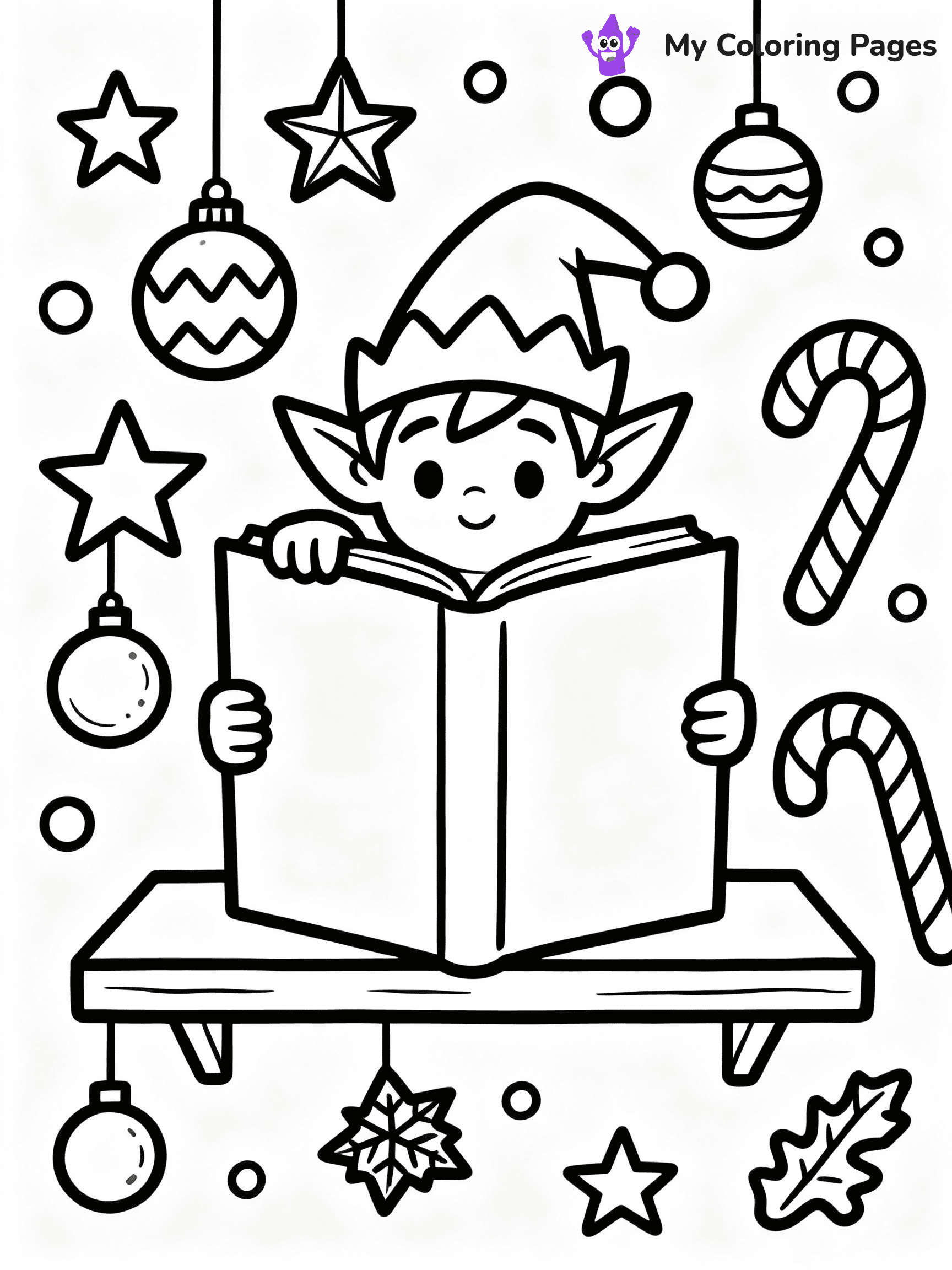 ⚠️ CRITICAL REQUIREMENT - ABSOLUTE BLACK AND WHITE ONLY ⚠️
This MUST be a BLACK AND WHITE line drawing ONLY. NO COLORS whatsoever.
- ONLY pure black lines (#000000) on pure white background (#FFFFFF)
- ABSOLUTELY NO colors, NO shading, NO gradients, NO grayscale
- If there are ANY colors in the output, the image is REJECTED
- This is a COLORING PAGE - meant to be COLORED IN by children
- The output must be UNCOLORED line art ready for coloring
⚠️ SUBJECT TO DRAW: Mischievous elf on a shelf, peeking out from behind a book, surrounded by holiday decorations, whimsical style
(REMEMBER: Output must be BLACK AND WHITE line art only, NOT colored!)
# COLORING PAGE: BLACK OUTLINES ONLY - WHITE BACKGROUND MANDATORY
Create a **coloring book page** using EXACTLY two values: black lines, white space.
## NON-NEGOTIABLE BINARY RULES
- **ONLY #000000 (black) and #FFFFFF (white)** - NO other values exist
- **EVERY PIXEL = BLACK OR WHITE** - no gray/shading/antialiasing
- **WHITE BACKGROUND MANDATORY** - entire canvas stays white
- **ALL SHAPES HOLLOW** - everything is empty outlines waiting to be colored
- **FORBIDDEN:** fills, shading, gradients, patterns, textures, colors
- **NO SOLID REGIONS** - if it's not a thin line, it's wrong
## Universal Line Standards
- Black outlines ONLY - thin, uniform weight
- Every shape completely empty inside
- Closed contours suitable for coloring
- Simple flat illustration - zero depth/3D/realism
- **Style:** Whimsical Doodle Art Alley - rounded, friendly outlines (unless specified)
## Everything = Outline Only
- Characters/animals: hollow shapes
- Objects/clothing: empty contours
- Backgrounds/scenery: line work only
- Natural elements: outlined forms
- Dark/night areas: don't exist (use outlined symbols)
- Textures/patterns: convert to simple lines
## The Test
Can a child color EVERY white space with crayons? If any area is pre-filled/shaded/gray or colored in, it FAILS. Every shape must be waiting to receive color.
**FINAL OUTPUT**: Binary coloring page. Black lines define shapes. White spaces ready for coloring. Nothing else exists. No exceptions. Print-ready.
⚠️ FINAL REMINDER: Draw the subject "Mischievous elf on a shelf, peeking out from behind a book, surrounded by holiday decorations, whimsical style" as BLACK AND WHITE line art. Zero colors in output.