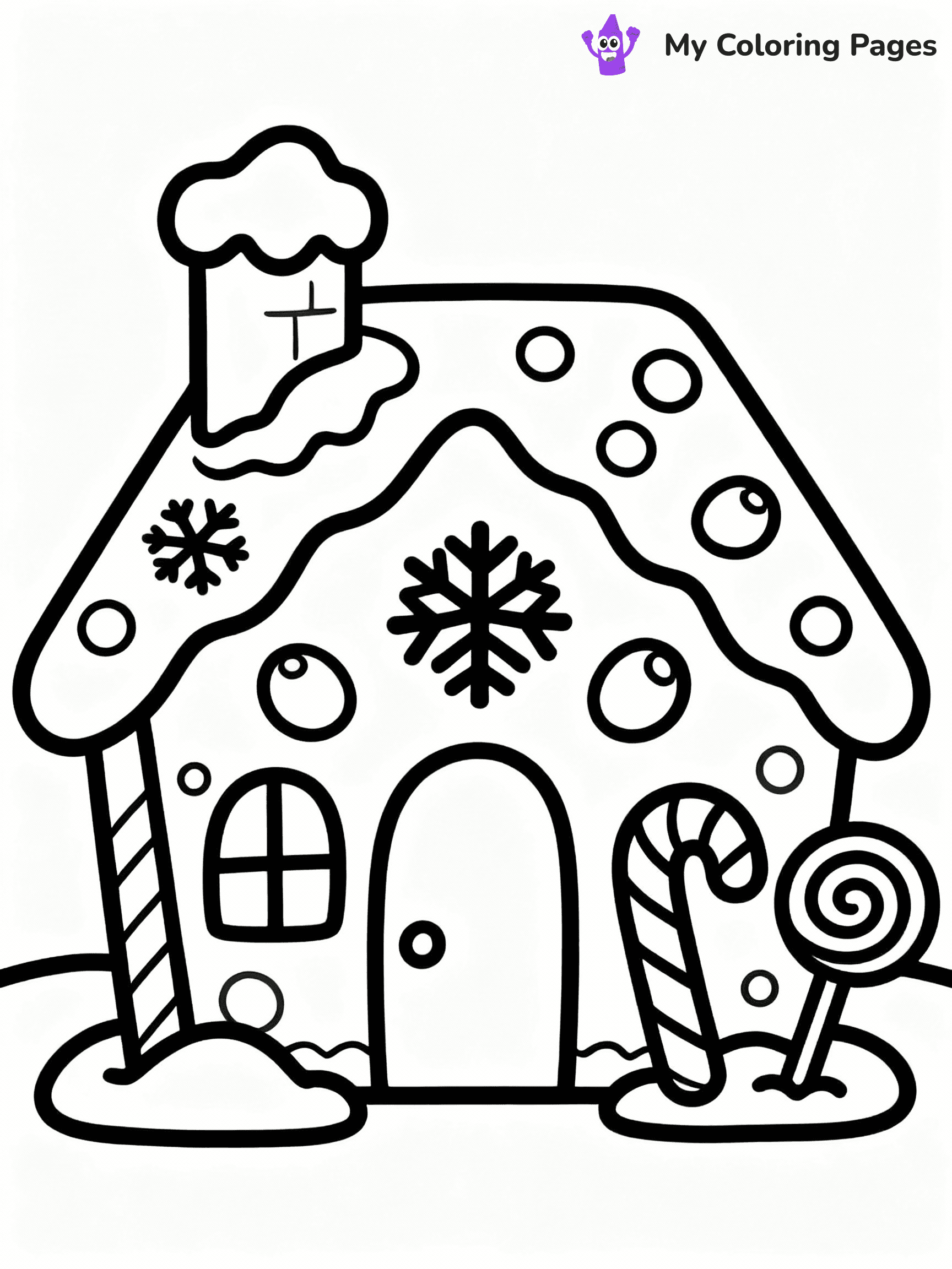 ⚠️ CRITICAL REQUIREMENT - ABSOLUTE BLACK AND WHITE ONLY ⚠️
This MUST be a BLACK AND WHITE line drawing ONLY. NO COLORS whatsoever.
- ONLY pure black lines (#000000) on pure white background (#FFFFFF)
- ABSOLUTELY NO colors, NO shading, NO gradients, NO grayscale
- If there are ANY colors in the output, the image is REJECTED
- This is a COLORING PAGE - meant to be COLORED IN by children
- The output must be UNCOLORED line art ready for coloring
⚠️ SUBJECT TO DRAW: Gingerbread house with candy decorations, chimney decorated with snow, whimsical and inviting design
(REMEMBER: Output must be BLACK AND WHITE line art only, NOT colored!)
# COLORING PAGE: BLACK OUTLINES ONLY - WHITE BACKGROUND MANDATORY
Create a **coloring book page** using EXACTLY two values: black lines, white space.
## NON-NEGOTIABLE BINARY RULES
- **ONLY #000000 (black) and #FFFFFF (white)** - NO other values exist
- **EVERY PIXEL = BLACK OR WHITE** - no gray/shading/antialiasing
- **WHITE BACKGROUND MANDATORY** - entire canvas stays white
- **ALL SHAPES HOLLOW** - everything is empty outlines waiting to be colored
- **FORBIDDEN:** fills, shading, gradients, patterns, textures, colors
- **NO SOLID REGIONS** - if it's not a thin line, it's wrong
## Universal Line Standards
- Black outlines ONLY - thin, uniform weight
- Every shape completely empty inside
- Closed contours suitable for coloring
- Simple flat illustration - zero depth/3D/realism
- **Style:** Whimsical Doodle Art Alley - rounded, friendly outlines (unless specified)
## Everything = Outline Only
- Characters/animals: hollow shapes
- Objects/clothing: empty contours
- Backgrounds/scenery: line work only
- Natural elements: outlined forms
- Dark/night areas: don't exist (use outlined symbols)
- Textures/patterns: convert to simple lines
## The Test
Can a child color EVERY white space with crayons? If any area is pre-filled/shaded/gray or colored in, it FAILS. Every shape must be waiting to receive color.
**FINAL OUTPUT**: Binary coloring page. Black lines define shapes. White spaces ready for coloring. Nothing else exists. No exceptions. Print-ready.
⚠️ FINAL REMINDER: Draw the subject "Gingerbread house with candy decorations, chimney decorated with snow, whimsical and inviting design" as BLACK AND WHITE line art. Zero colors in output.