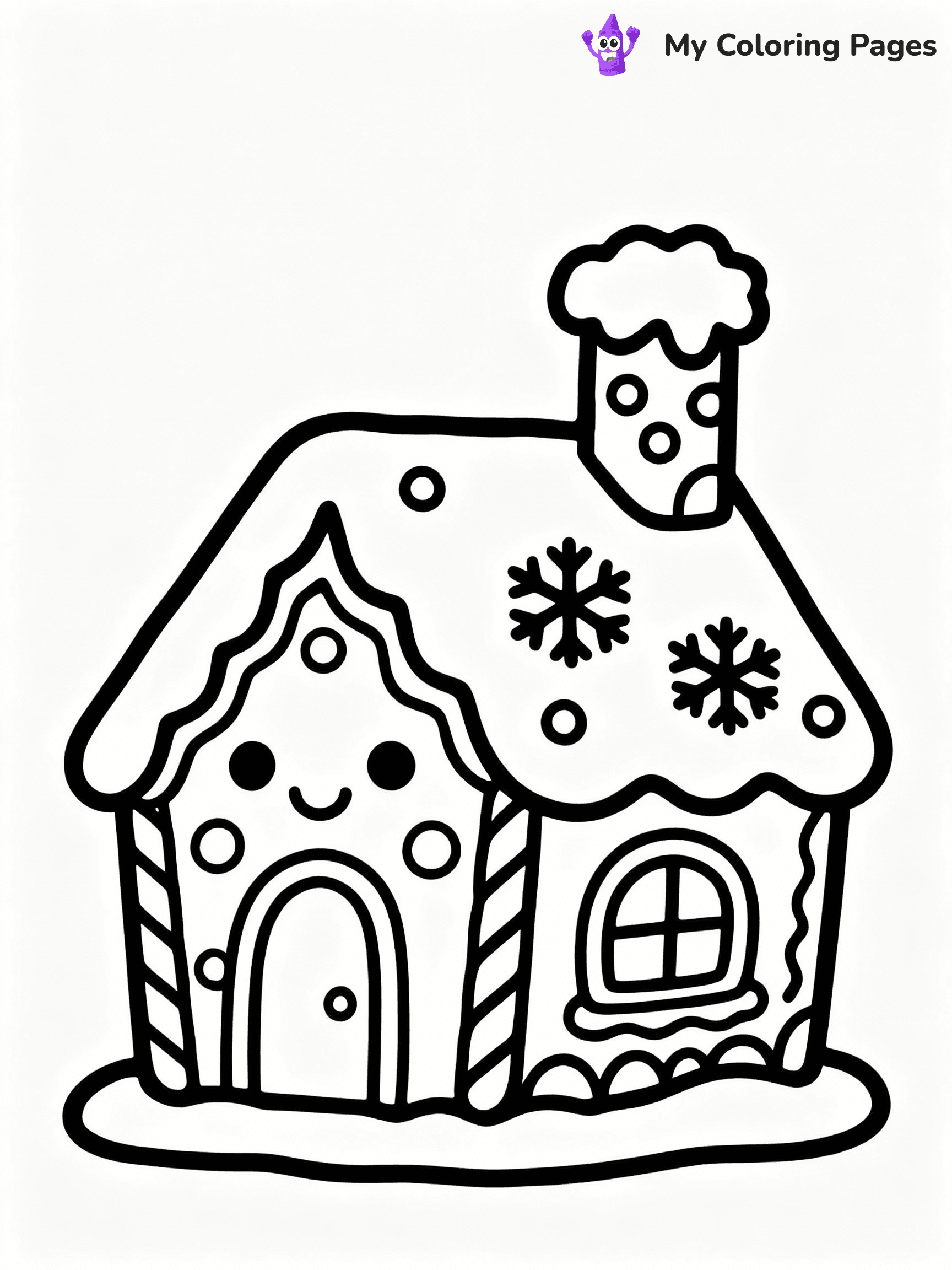 ⚠️ CRITICAL REQUIREMENT - ABSOLUTE BLACK AND WHITE ONLY ⚠️
This MUST be a BLACK AND WHITE line drawing ONLY. NO COLORS whatsoever.
- ONLY pure black lines (#000000) on pure white background (#FFFFFF)
- ABSOLUTELY NO colors, NO shading, NO gradients, NO grayscale
- If there are ANY colors in the output, the image is REJECTED
- This is a COLORING PAGE - meant to be COLORED IN by children
- The output must be UNCOLORED line art ready for coloring
⚠️ SUBJECT TO DRAW: Gingerbread house with candy decorations, chimney decorated with snow, whimsical and inviting design
(REMEMBER: Output must be BLACK AND WHITE line art only, NOT colored!)
# COLORING PAGE: BLACK OUTLINES ONLY - WHITE BACKGROUND MANDATORY
Create a **coloring book page** using EXACTLY two values: black lines, white space.
## NON-NEGOTIABLE BINARY RULES
- **ONLY #000000 (black) and #FFFFFF (white)** - NO other values exist
- **EVERY PIXEL = BLACK OR WHITE** - no gray/shading/antialiasing
- **WHITE BACKGROUND MANDATORY** - entire canvas stays white
- **ALL SHAPES HOLLOW** - everything is empty outlines waiting to be colored
- **FORBIDDEN:** fills, shading, gradients, patterns, textures, colors
- **NO SOLID REGIONS** - if it's not a thin line, it's wrong
## Universal Line Standards
- Black outlines ONLY - thin, uniform weight
- Every shape completely empty inside
- Closed contours suitable for coloring
- Simple flat illustration - zero depth/3D/realism
- **Style:** Whimsical Doodle Art Alley - rounded, friendly outlines (unless specified)
## Everything = Outline Only
- Characters/animals: hollow shapes
- Objects/clothing: empty contours
- Backgrounds/scenery: line work only
- Natural elements: outlined forms
- Dark/night areas: don't exist (use outlined symbols)
- Textures/patterns: convert to simple lines
## The Test
Can a child color EVERY white space with crayons? If any area is pre-filled/shaded/gray or colored in, it FAILS. Every shape must be waiting to receive color.
**FINAL OUTPUT**: Binary coloring page. Black lines define shapes. White spaces ready for coloring. Nothing else exists. No exceptions. Print-ready.
⚠️ FINAL REMINDER: Draw the subject "Gingerbread house with candy decorations, chimney decorated with snow, whimsical and inviting design" as BLACK AND WHITE line art. Zero colors in output.