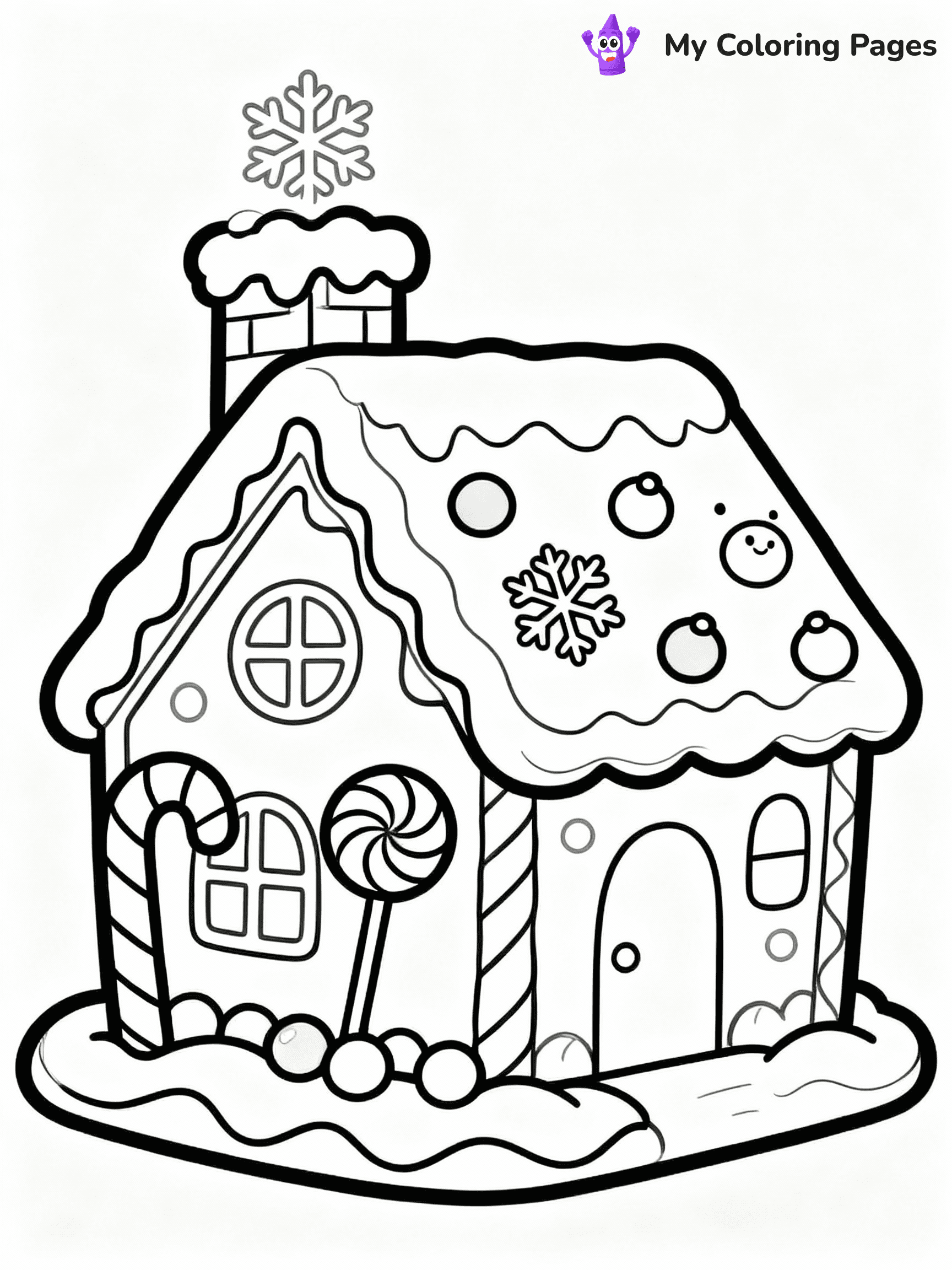 ⚠️ CRITICAL REQUIREMENT - ABSOLUTE BLACK AND WHITE ONLY ⚠️
This MUST be a BLACK AND WHITE line drawing ONLY. NO COLORS whatsoever.
- ONLY pure black lines (#000000) on pure white background (#FFFFFF)
- ABSOLUTELY NO colors, NO shading, NO gradients, NO grayscale
- If there are ANY colors in the output, the image is REJECTED
- This is a COLORING PAGE - meant to be COLORED IN by children
- The output must be UNCOLORED line art ready for coloring
⚠️ SUBJECT TO DRAW: Gingerbread house with candy decorations, chimney decorated with snow, whimsical and inviting design
(REMEMBER: Output must be BLACK AND WHITE line art only, NOT colored!)
# COLORING PAGE: BLACK OUTLINES ONLY - WHITE BACKGROUND MANDATORY
Create a **coloring book page** using EXACTLY two values: black lines, white space.
## NON-NEGOTIABLE BINARY RULES
- **ONLY #000000 (black) and #FFFFFF (white)** - NO other values exist
- **EVERY PIXEL = BLACK OR WHITE** - no gray/shading/antialiasing
- **WHITE BACKGROUND MANDATORY** - entire canvas stays white
- **ALL SHAPES HOLLOW** - everything is empty outlines waiting to be colored
- **FORBIDDEN:** fills, shading, gradients, patterns, textures, colors
- **NO SOLID REGIONS** - if it's not a thin line, it's wrong
## Universal Line Standards
- Black outlines ONLY - thin, uniform weight
- Every shape completely empty inside
- Closed contours suitable for coloring
- Simple flat illustration - zero depth/3D/realism
- **Style:** Whimsical Doodle Art Alley - rounded, friendly outlines (unless specified)
## Everything = Outline Only
- Characters/animals: hollow shapes
- Objects/clothing: empty contours
- Backgrounds/scenery: line work only
- Natural elements: outlined forms
- Dark/night areas: don't exist (use outlined symbols)
- Textures/patterns: convert to simple lines
## The Test
Can a child color EVERY white space with crayons? If any area is pre-filled/shaded/gray or colored in, it FAILS. Every shape must be waiting to receive color.
**FINAL OUTPUT**: Binary coloring page. Black lines define shapes. White spaces ready for coloring. Nothing else exists. No exceptions. Print-ready.
⚠️ FINAL REMINDER: Draw the subject "Gingerbread house with candy decorations, chimney decorated with snow, whimsical and inviting design" as BLACK AND WHITE line art. Zero colors in output.