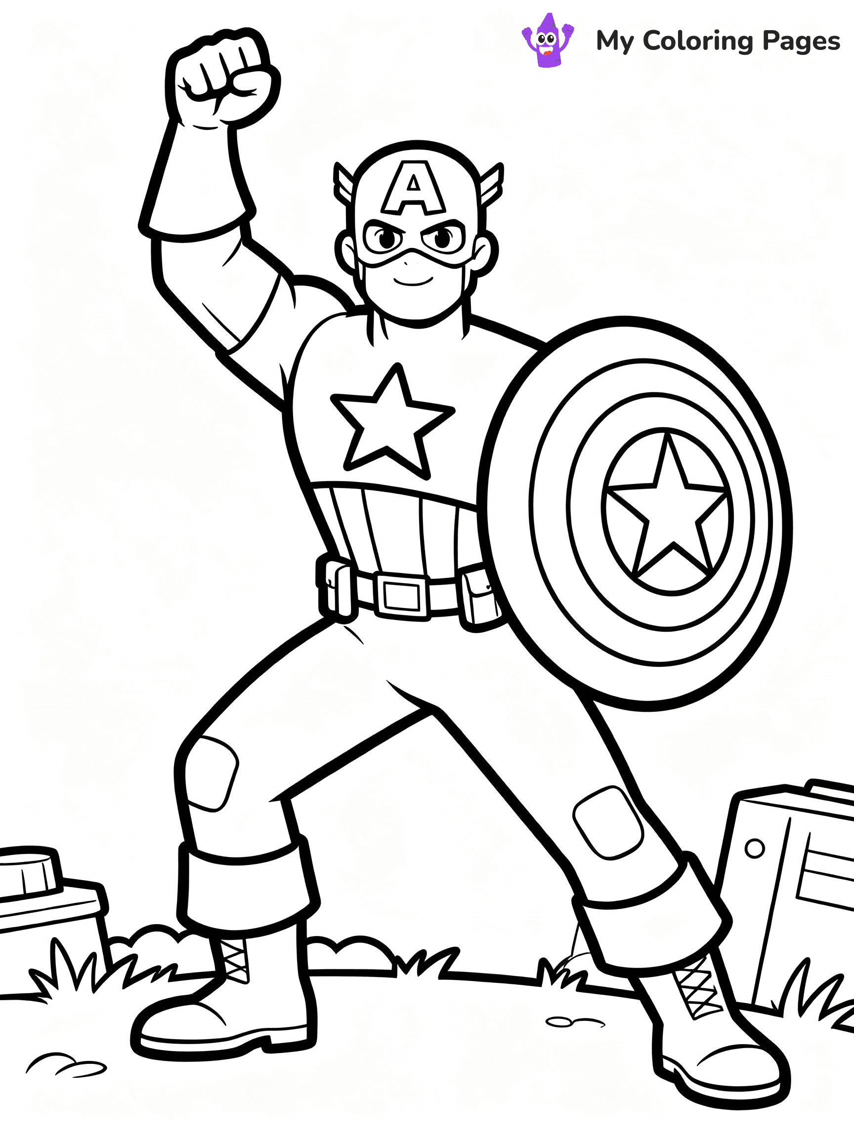 Super Hero Coloring Pages - 4
