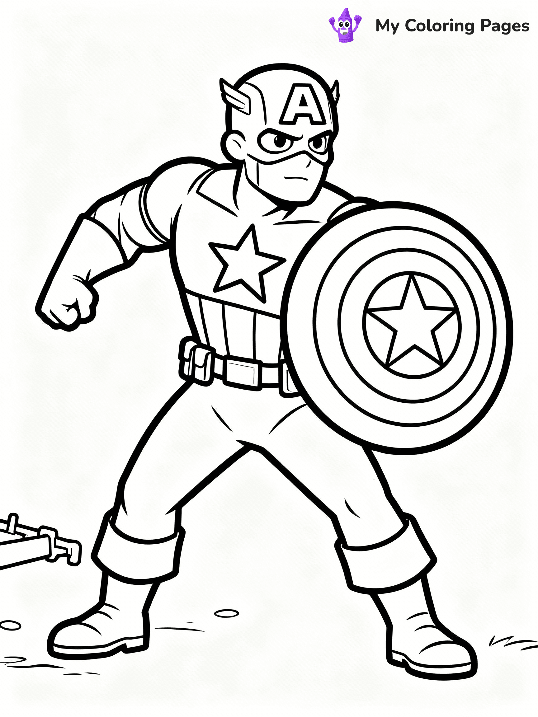 Super Hero Coloring Pages - 1