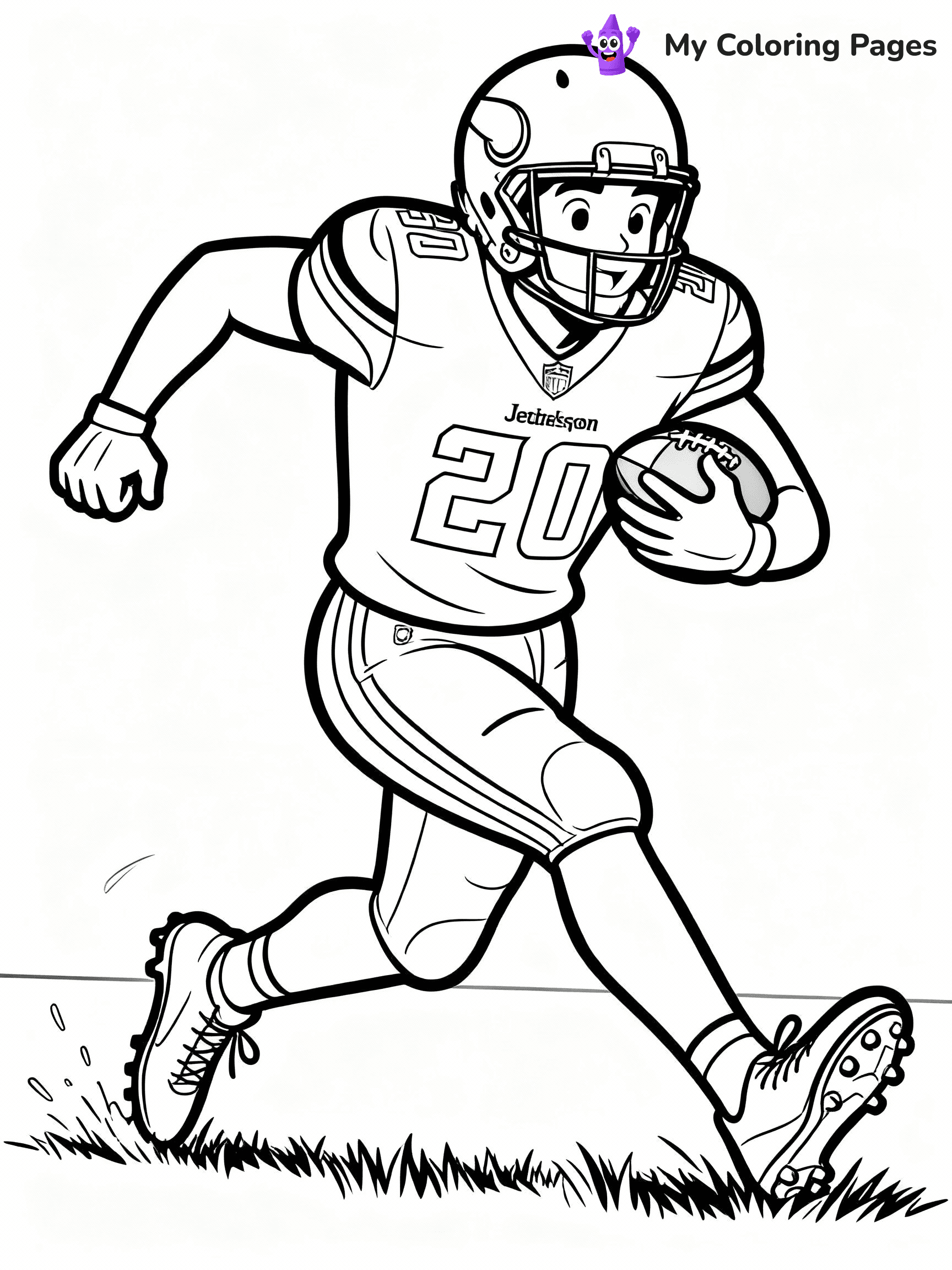 Justin Jefferson Coloring Pages - 42