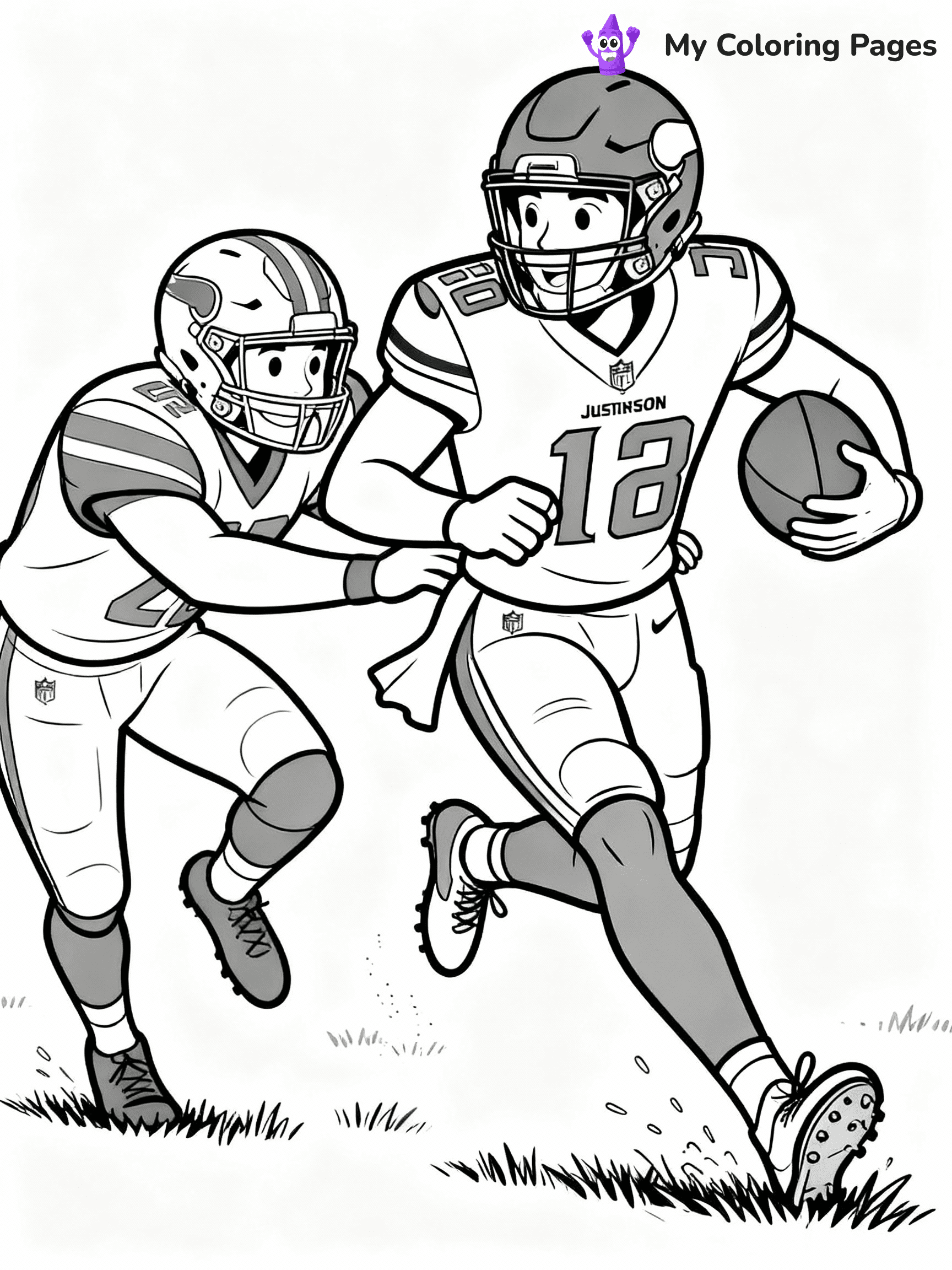 Justin Jefferson Coloring Pages - 40