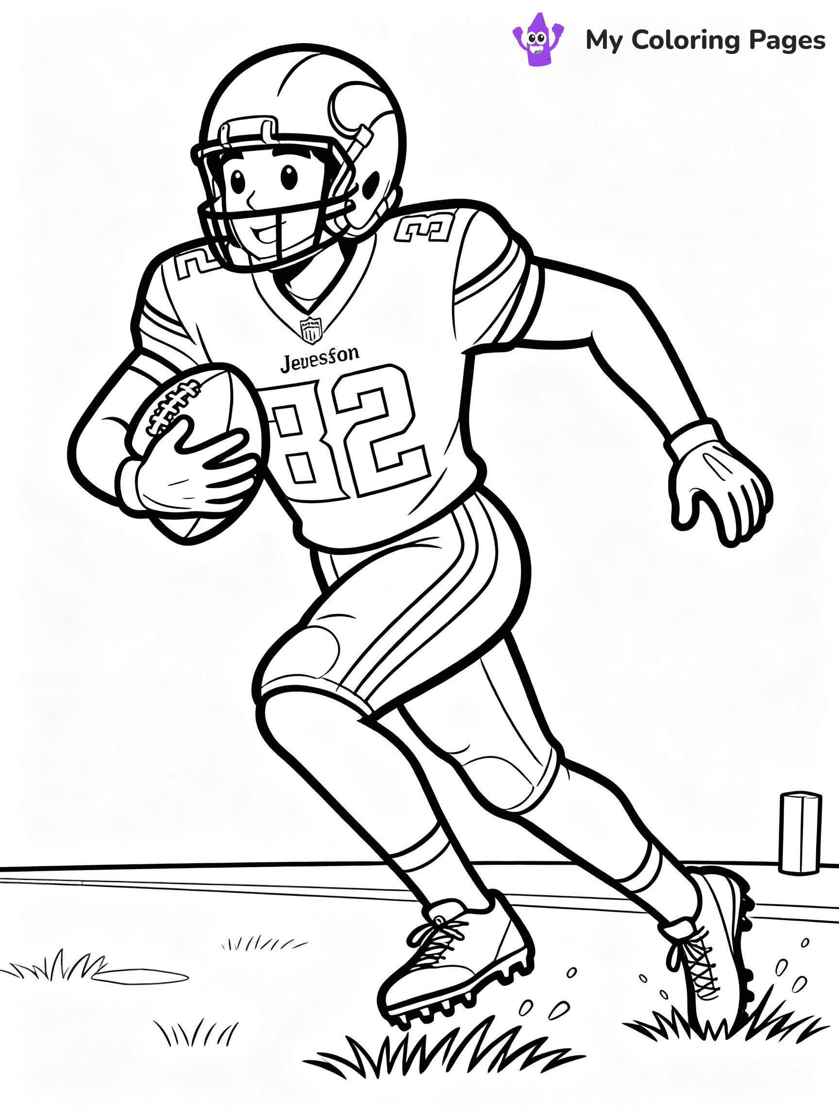 Justin Jefferson Coloring Pages - 39