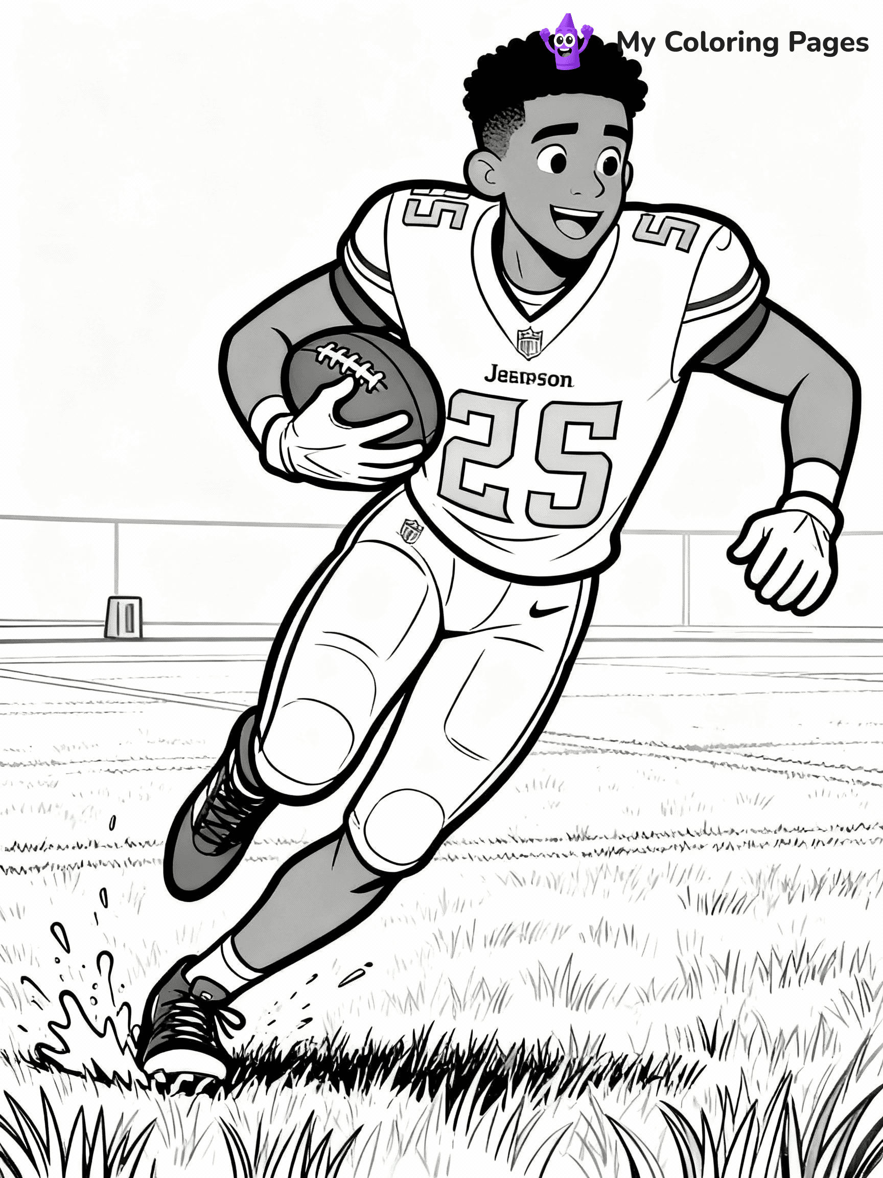Justin Jefferson Coloring Pages - 38