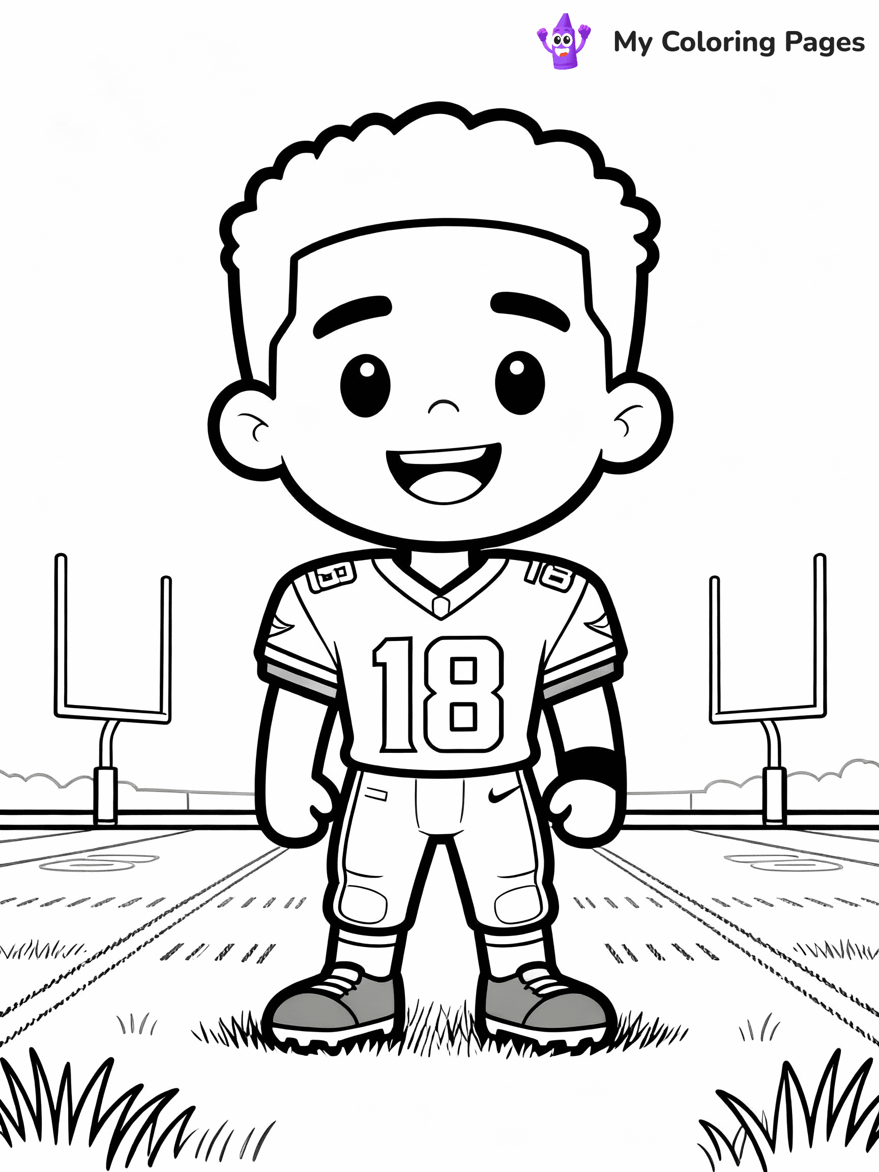 Justin Jefferson Coloring Pages - 33