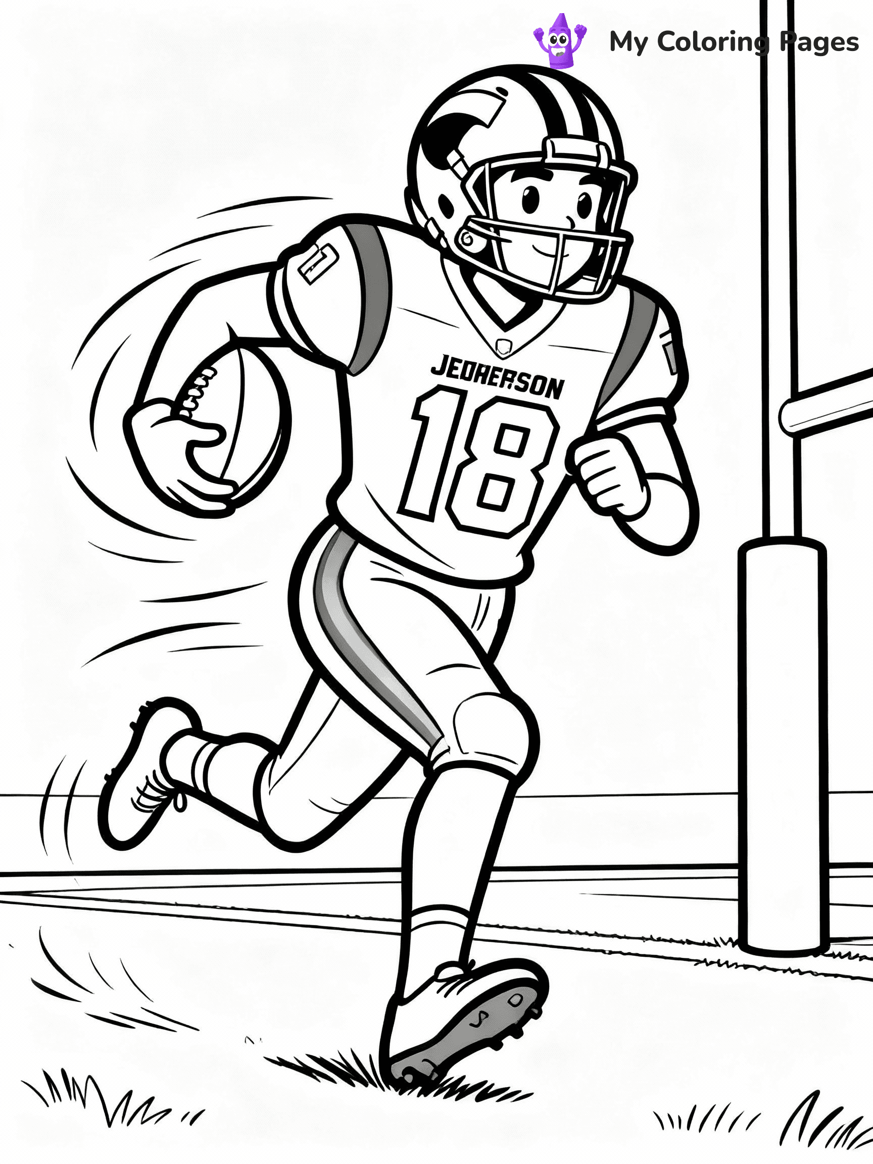 Justin Jefferson Coloring Pages - 26