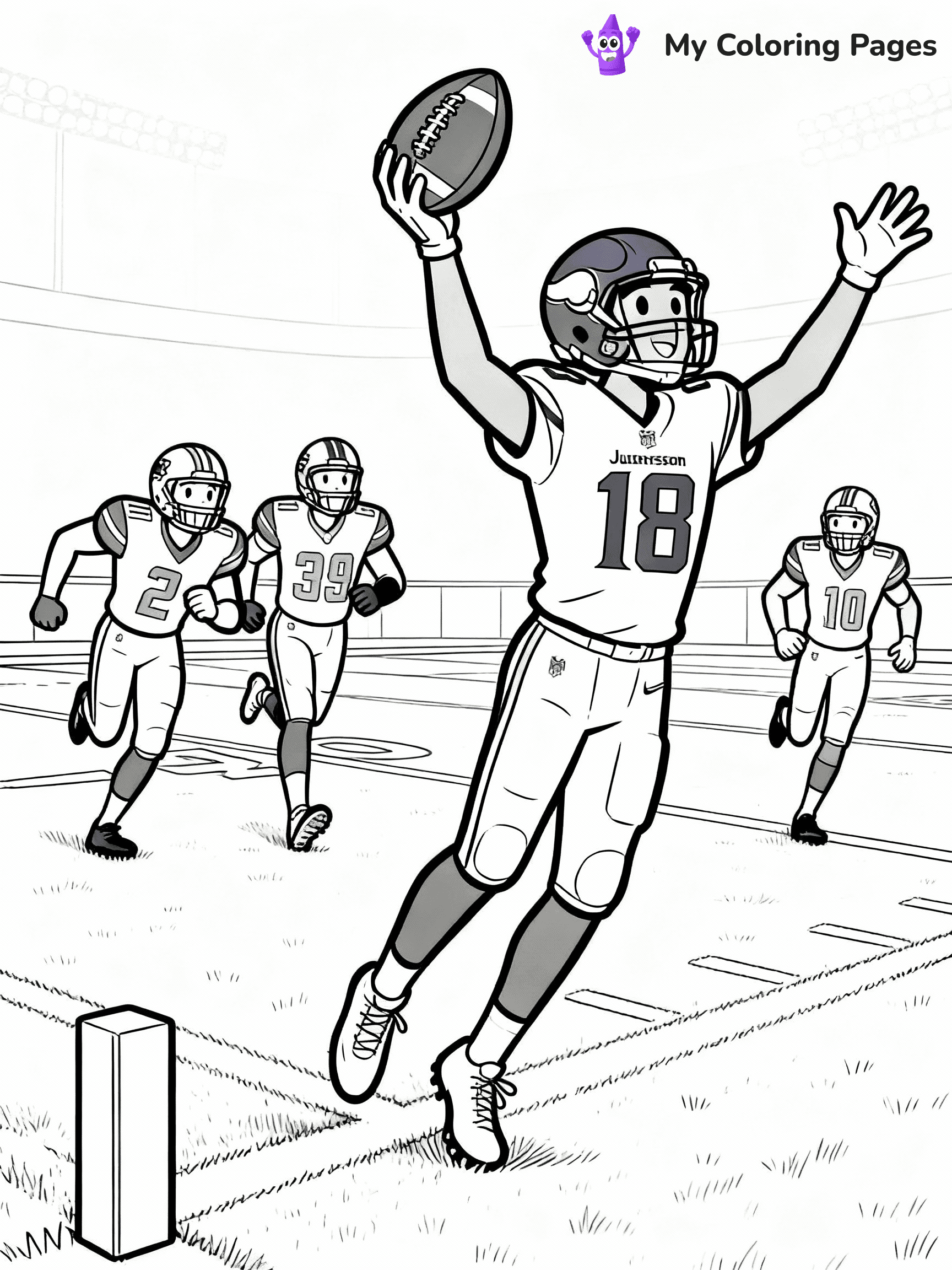 Justin Jefferson Coloring Pages - 17