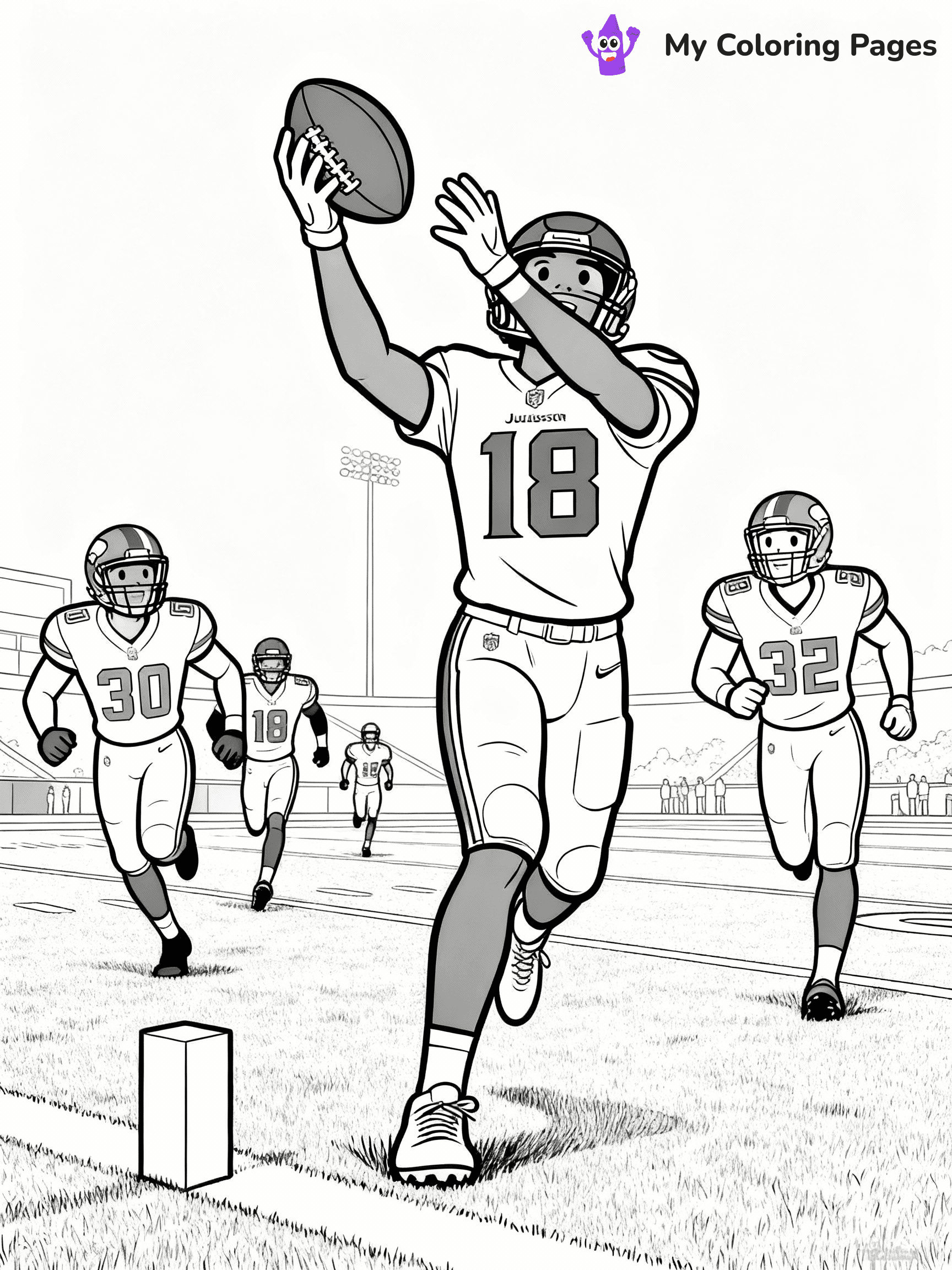 Justin Jefferson Coloring Pages - 15