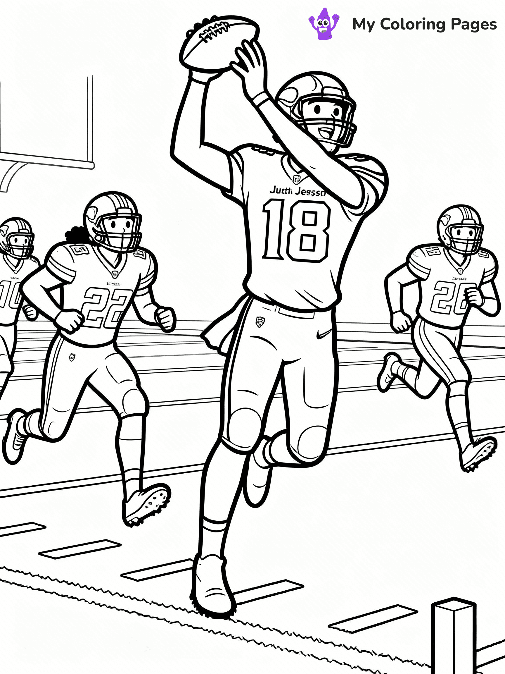 Justin Jefferson Coloring Pages - 13